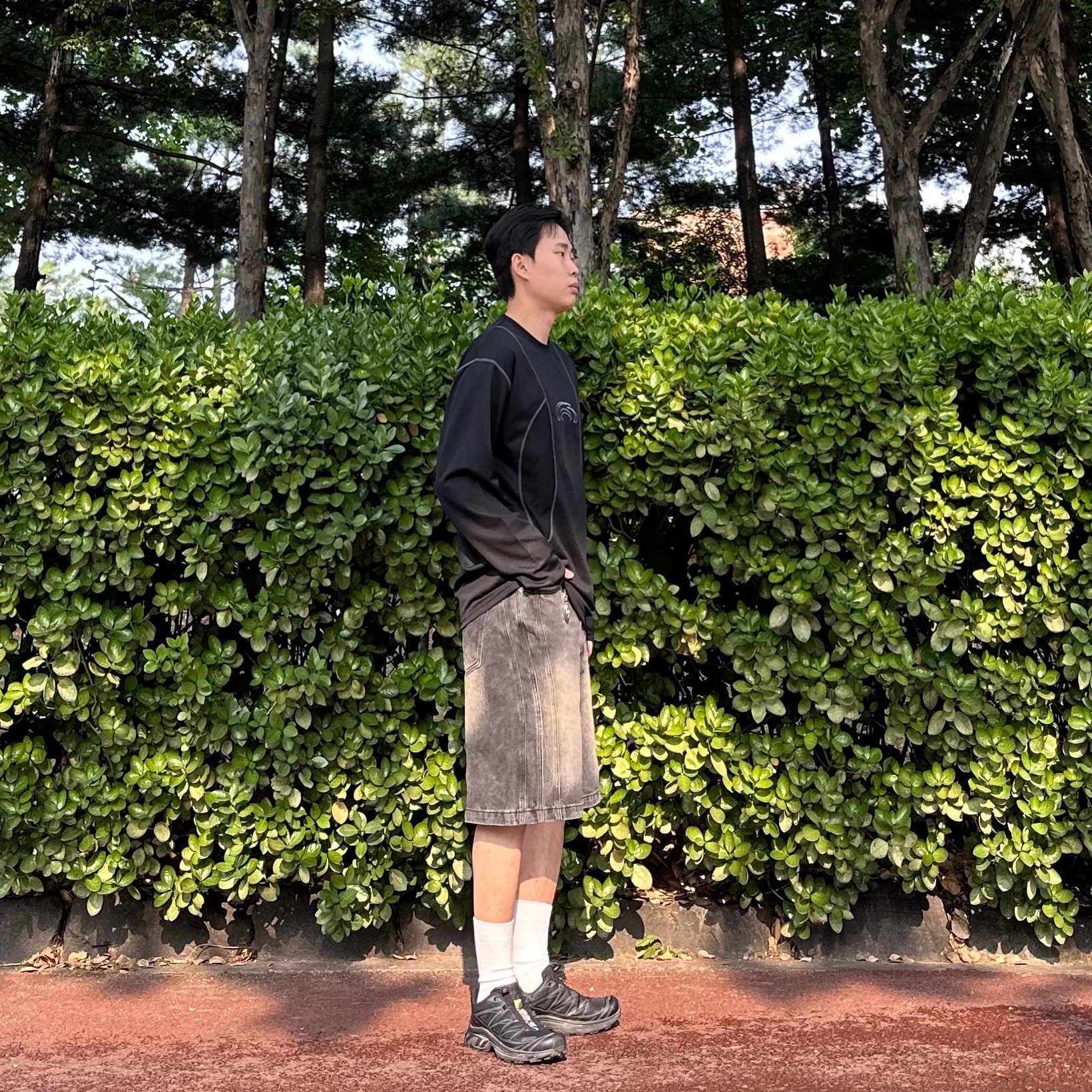 Salomon XT-6 ADV Black 착용 스타일 - 4