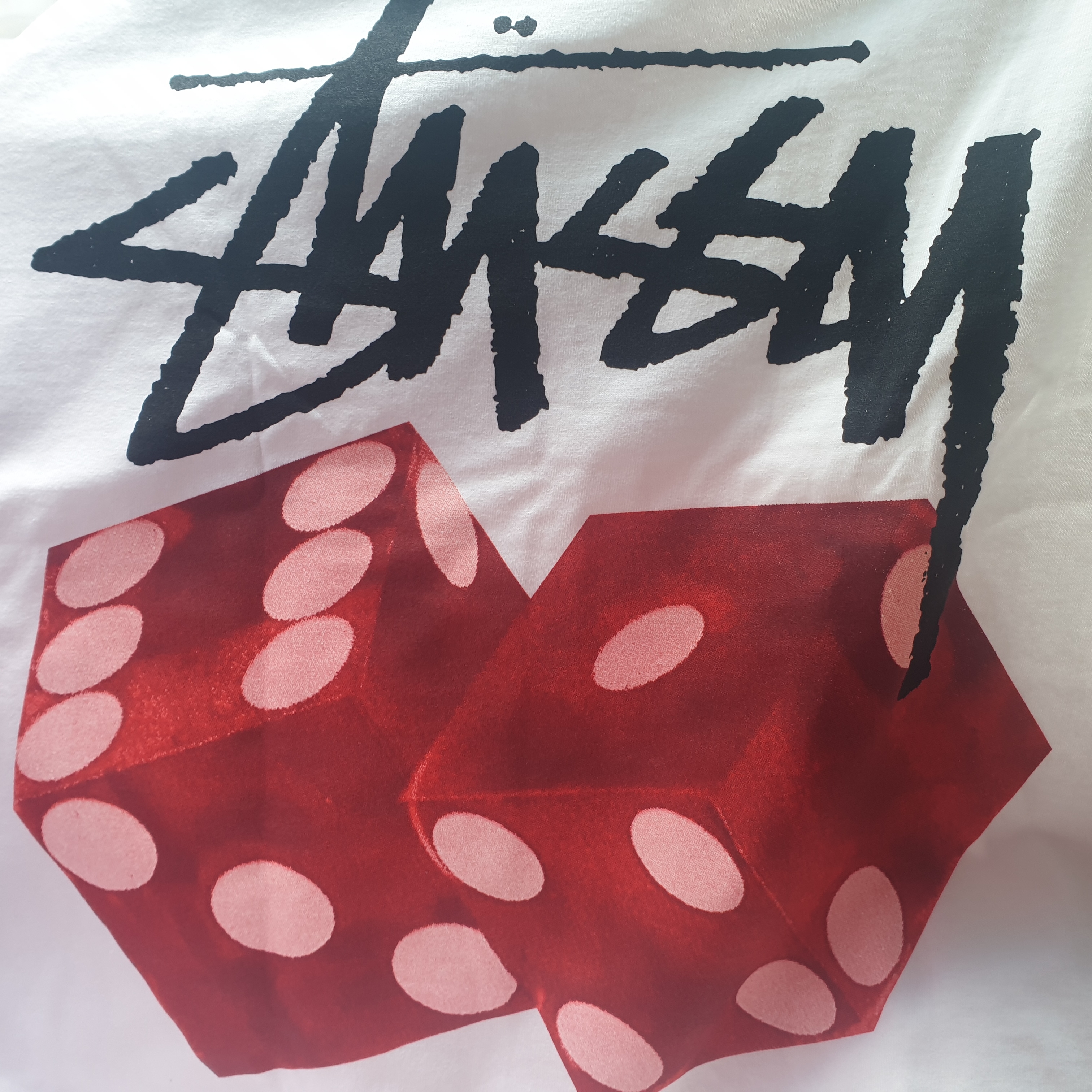 Stussy Diced Out T-Shirt White 착용 스타일