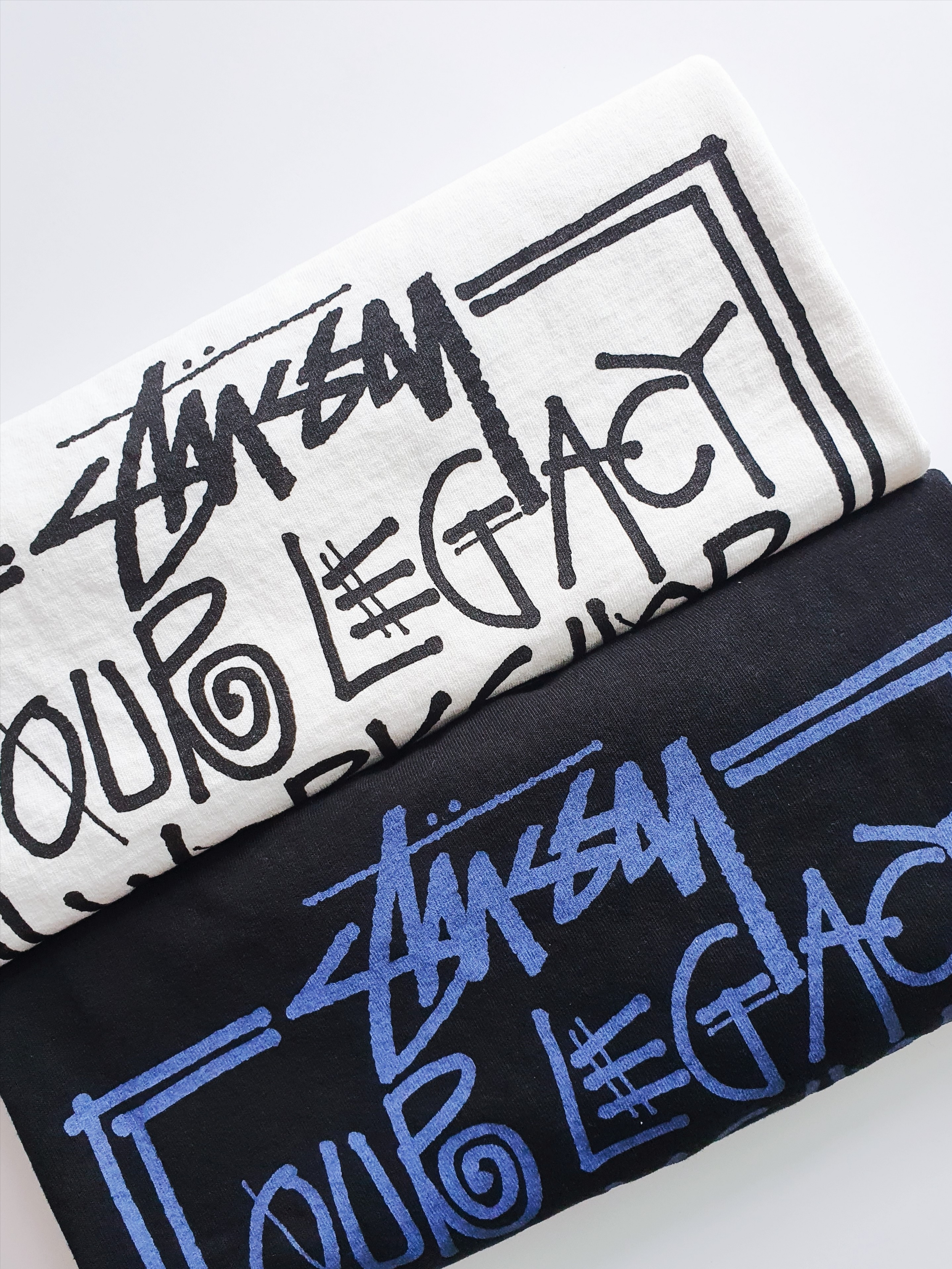 Stussy x Our Legacy Frame Pigment Dyed T-Shirt Natural, Stussy x Our Legacy Frame Pigment Dyed T-Shirt Black 착용 스타일