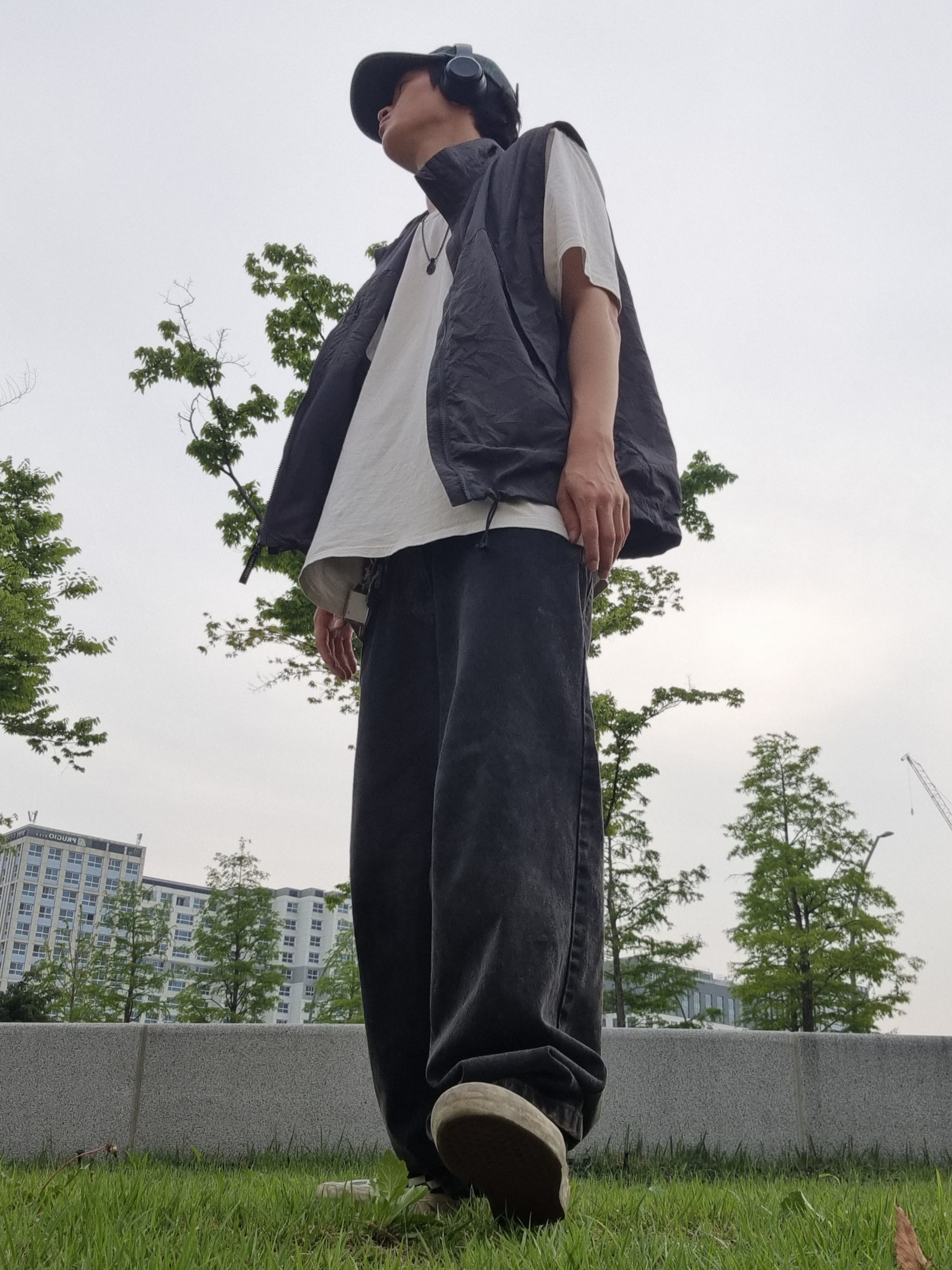 Supreme Washed Twill 6-Panel Blue - 22SS, Stussy Statue T-Shirt Natural 착용 스타일 - 2
