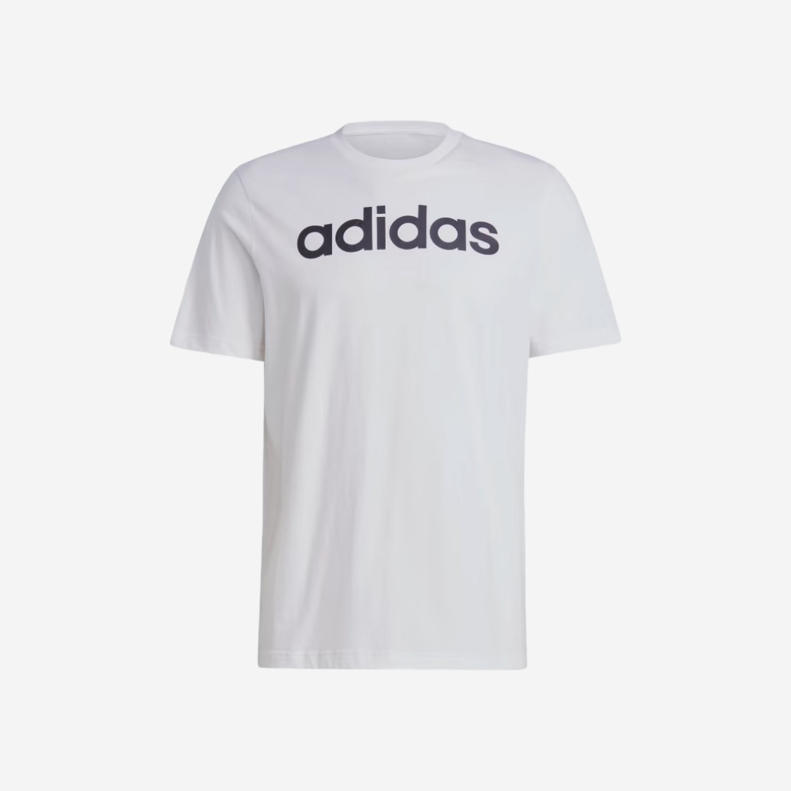 Adidas Essentials Single Jersey Linear Embroidered Logo T-Shirt White - KR Sizing 상세 이미지 1