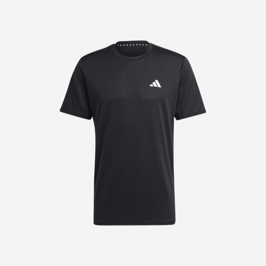 아디다스 에센셜 트레이닝 티셔츠 블랙 - US 사이즈