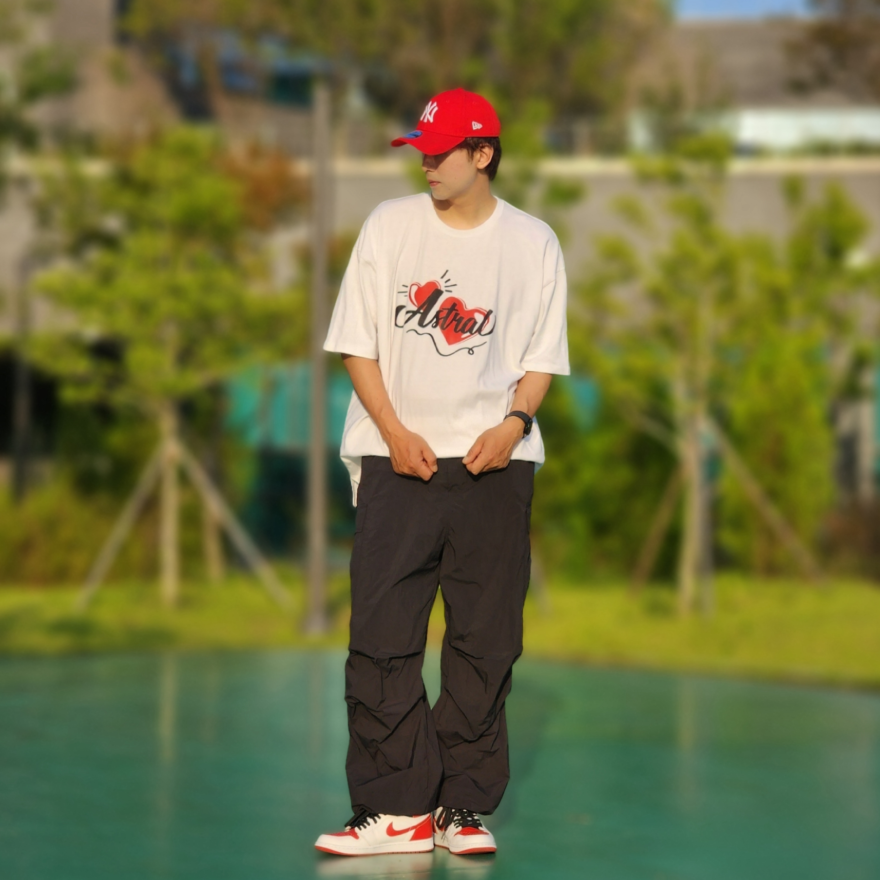 Jordan 1 Retro High OG Heritage, (GS) Jordan 1 Retro High OG Heritage 착용 스타일 - 2