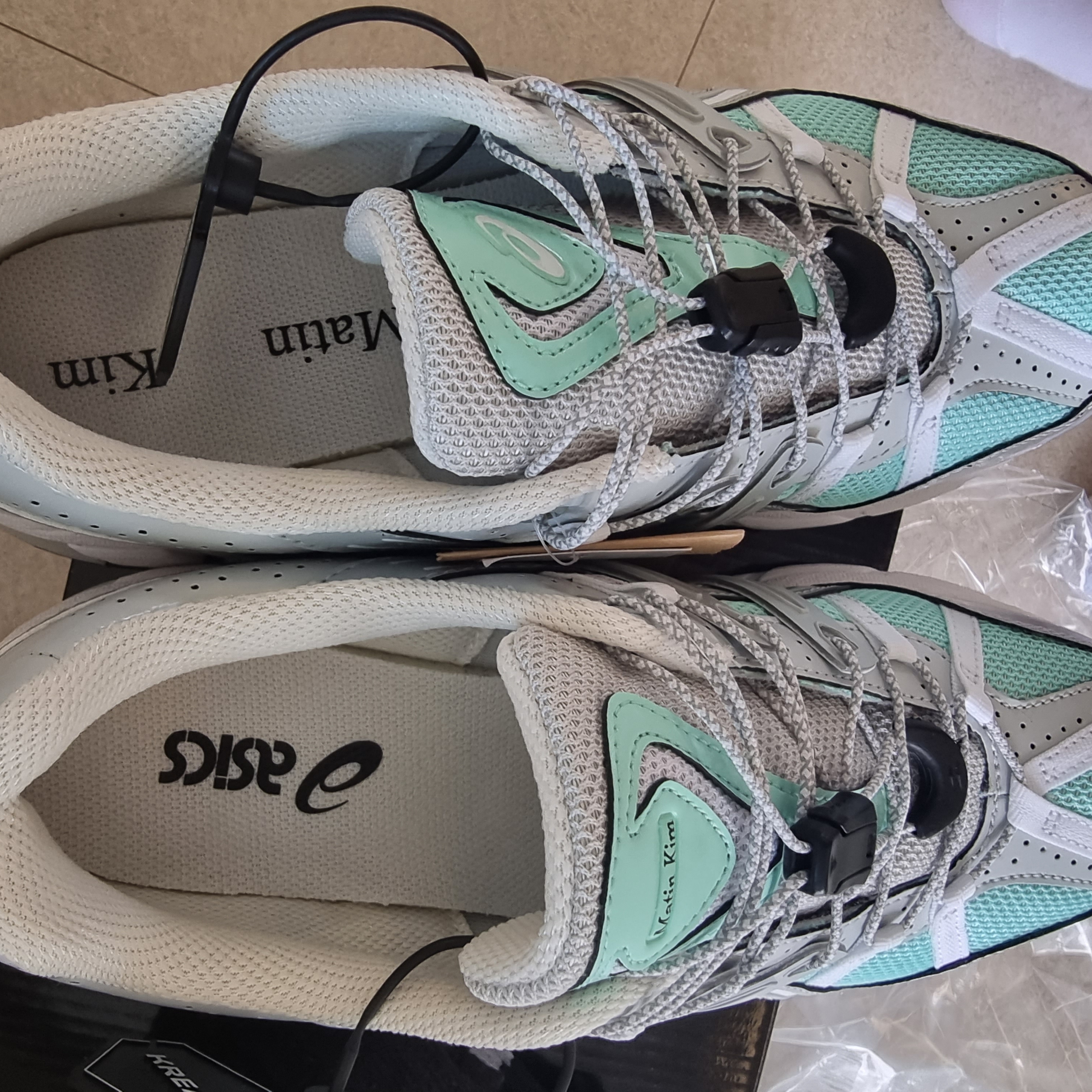 (W) Asics x Matin Kim Gel-Sonoma 15-50 Oasis Green Pure Silver 착용 스타일 - 3