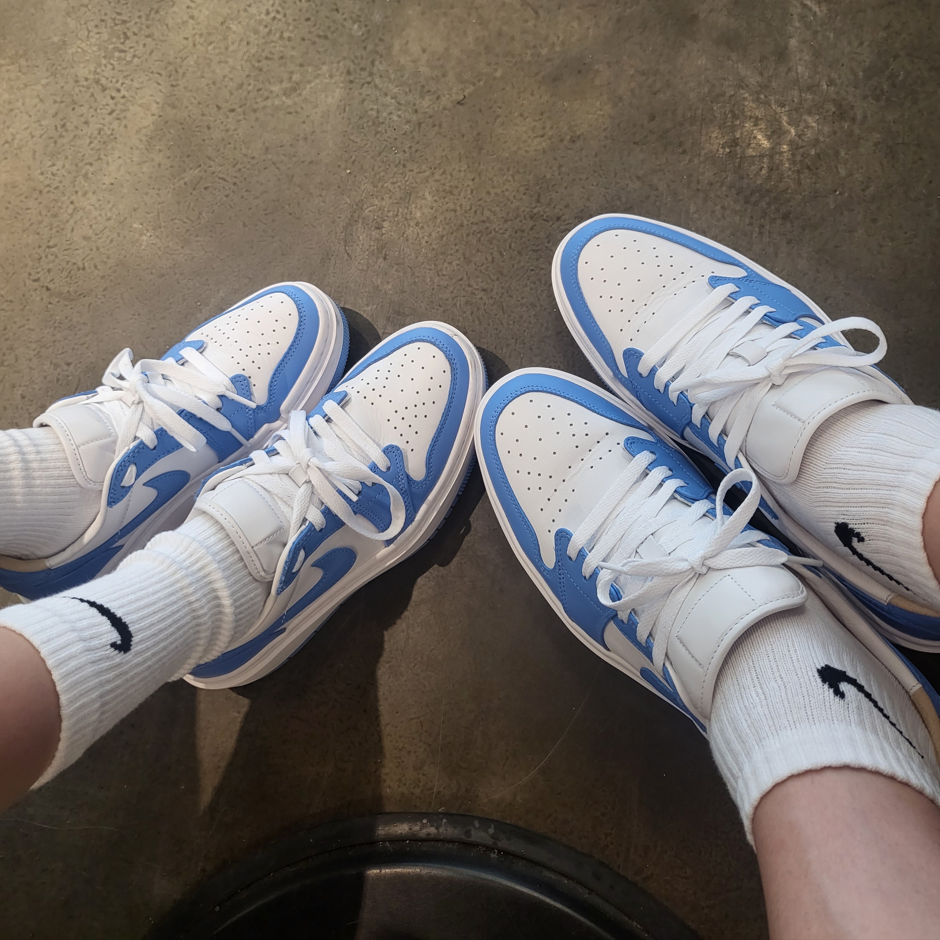 (W) Jordan 1 Elevate Low SE University Blue 착용 스타일