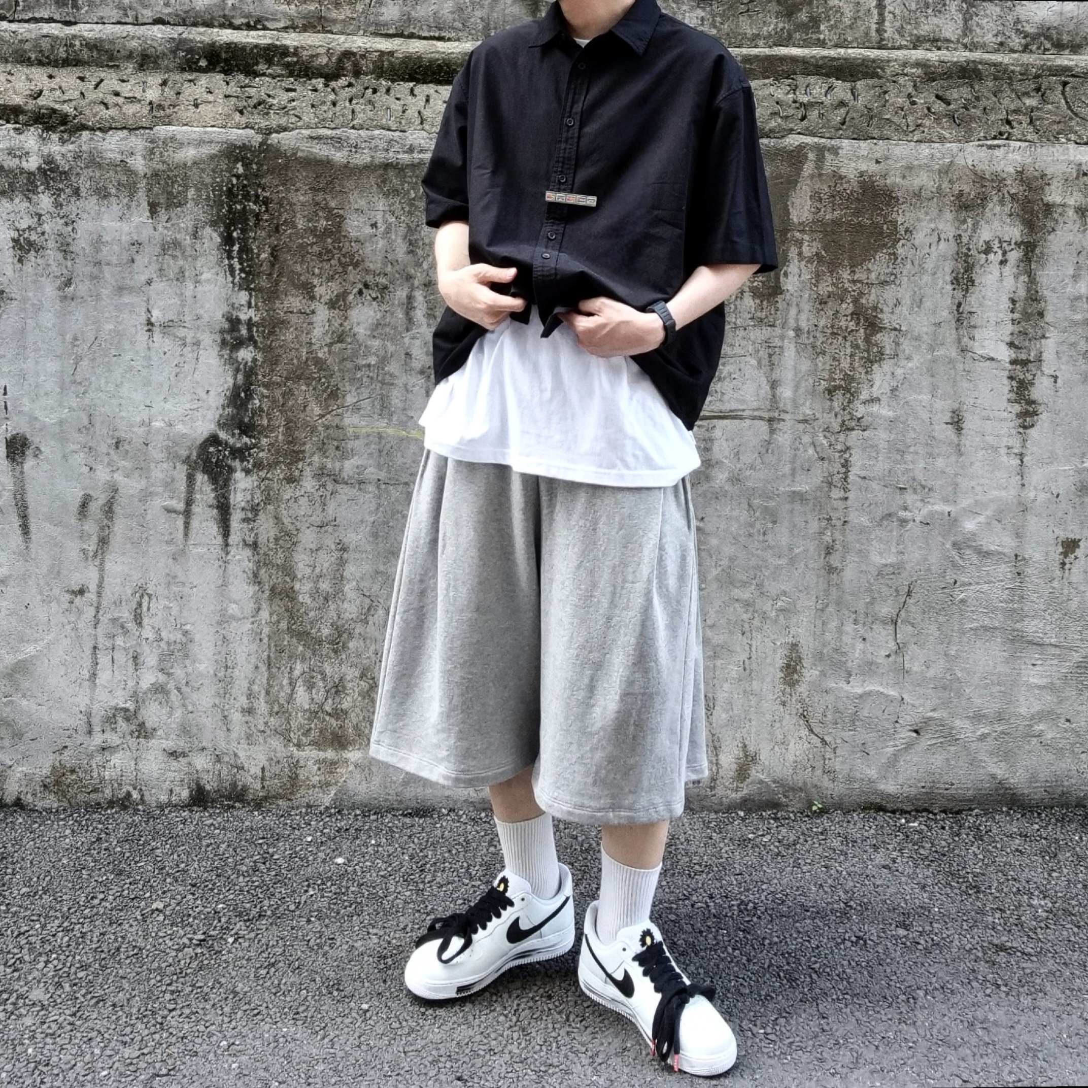 Nike x Peaceminusone Air Force 1 Low Para-Noise 2.0 착용 스타일