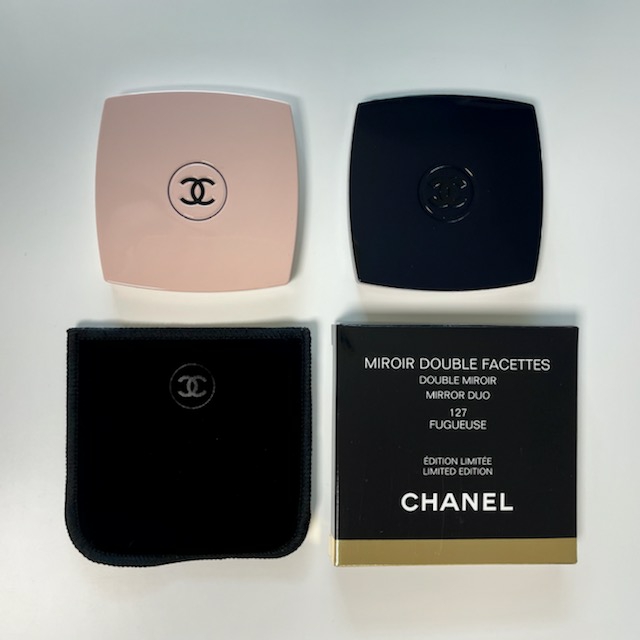 Chanel Codes Couleur Limited Edition Miroir Double Facettes 111 Ballerina, Chanel Codes Couleur Limited Edition Miroir Double Facettes 127 Fugueuse 착용 스타일