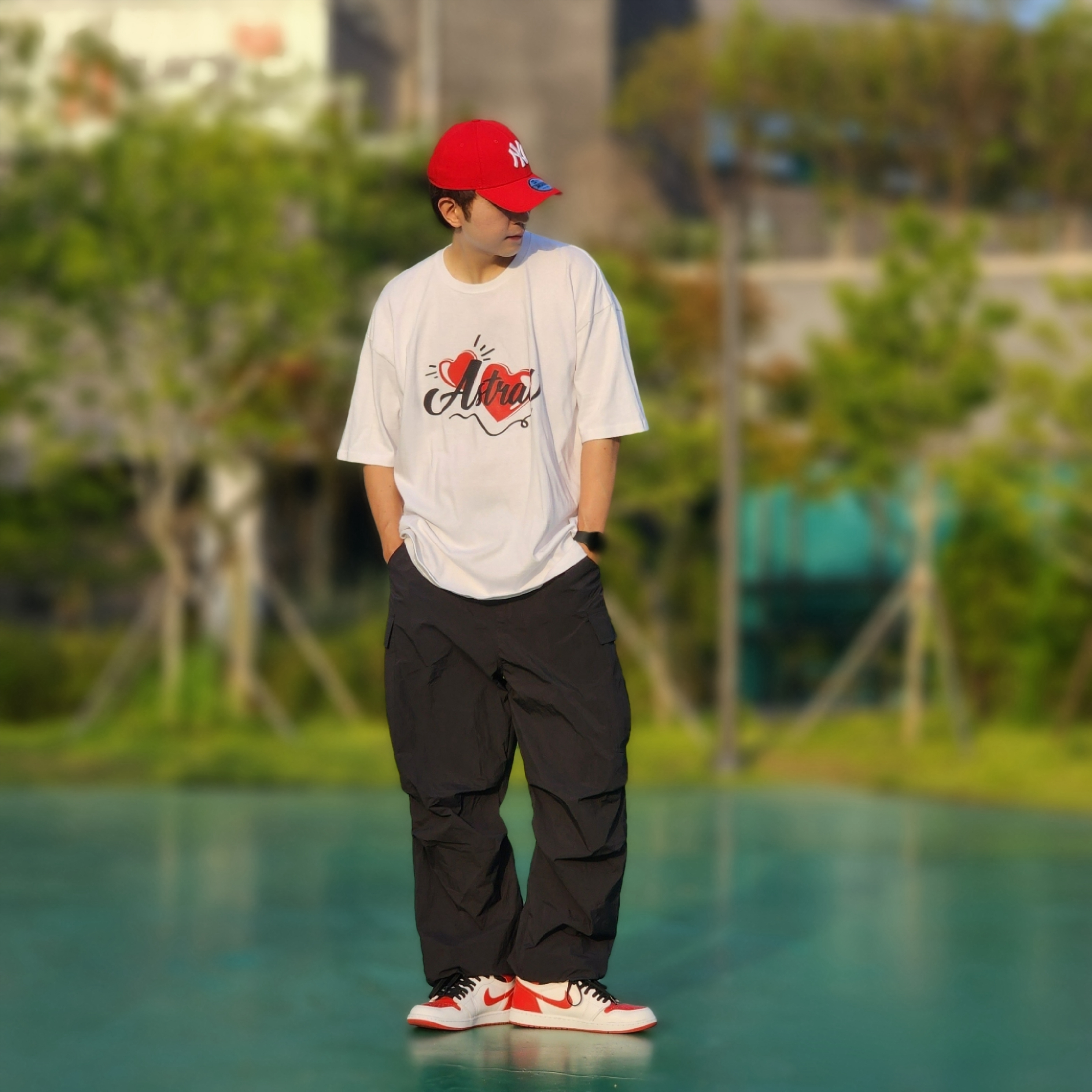 Jordan 1 Retro High OG Heritage, (GS) Jordan 1 Retro High OG Heritage 착용 스타일 - 4