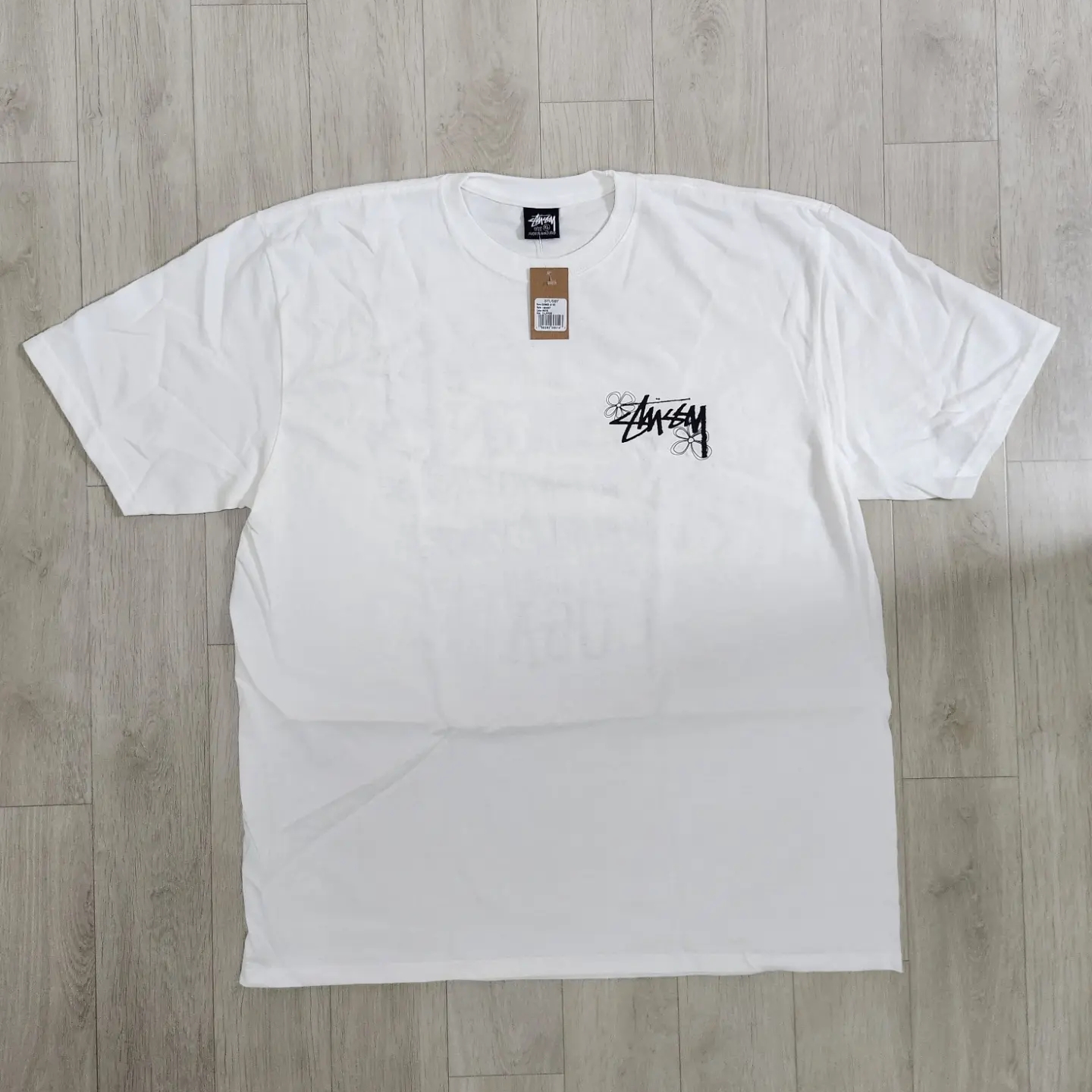 Stussy Summer LB T-Shirt White 착용 스타일 - 2