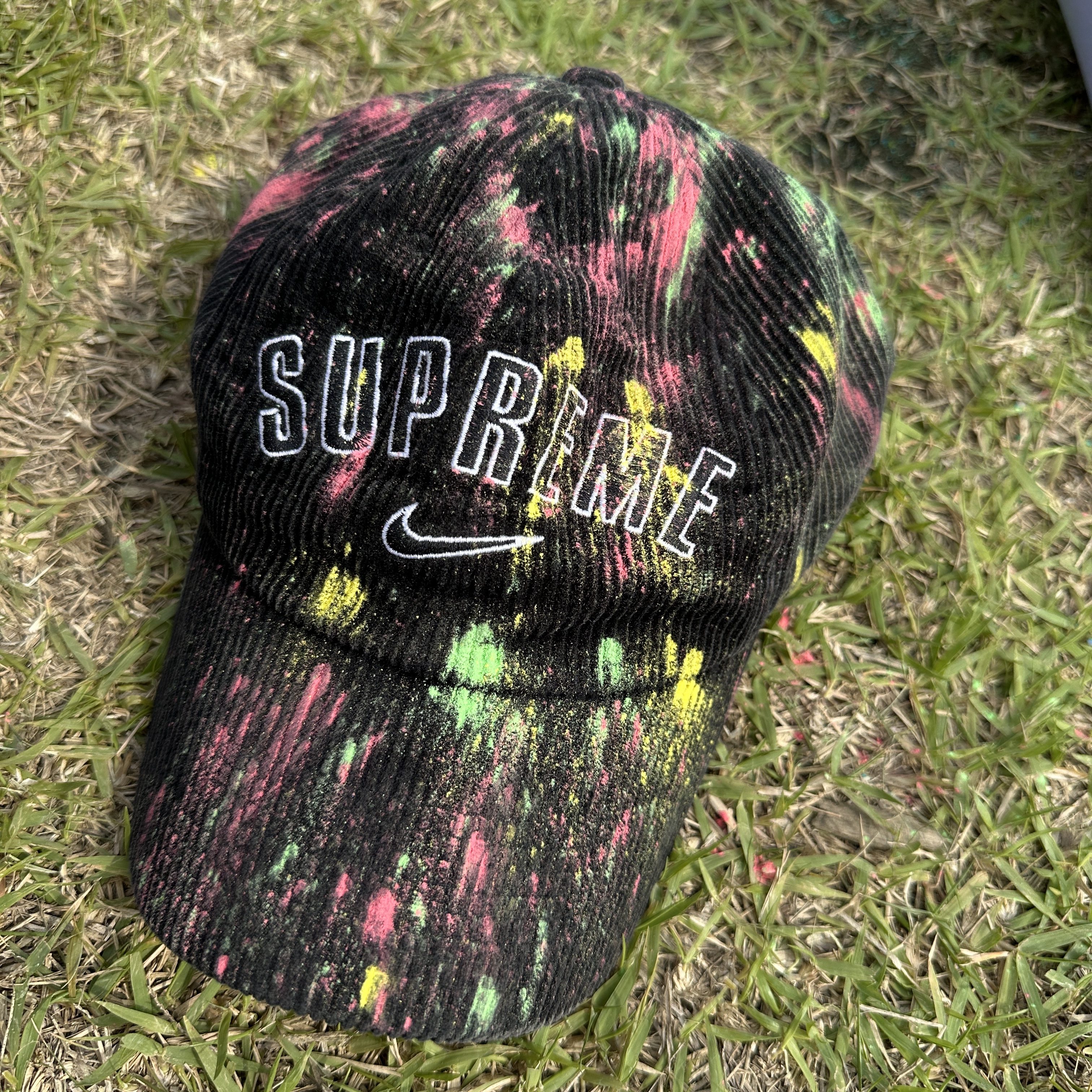Supreme x Nike Arc Corduroy 6-Panel Black - 22SS 착용 스타일