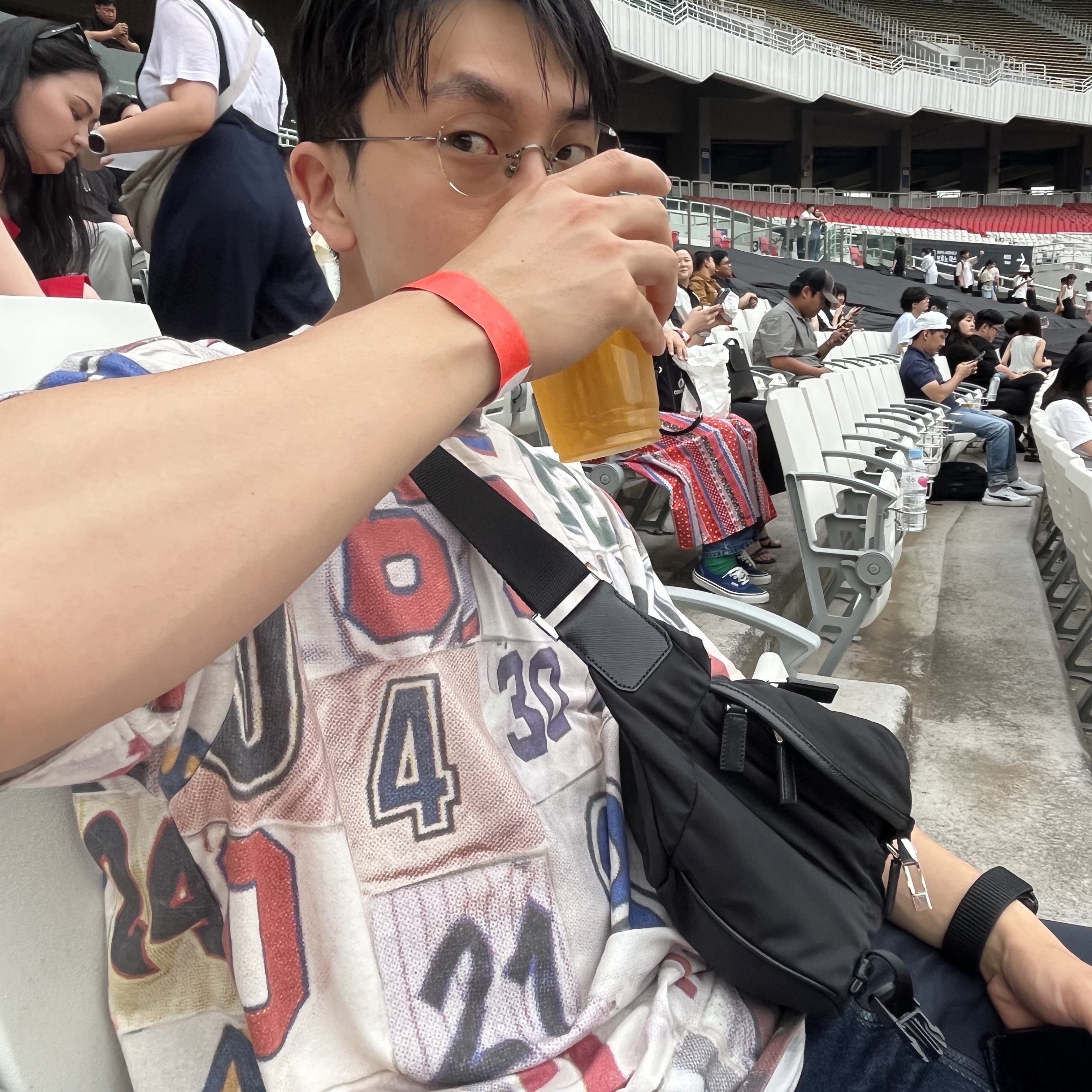 Supreme Jersey Collage S/S Top White - 23SS 착용 스타일 - 1