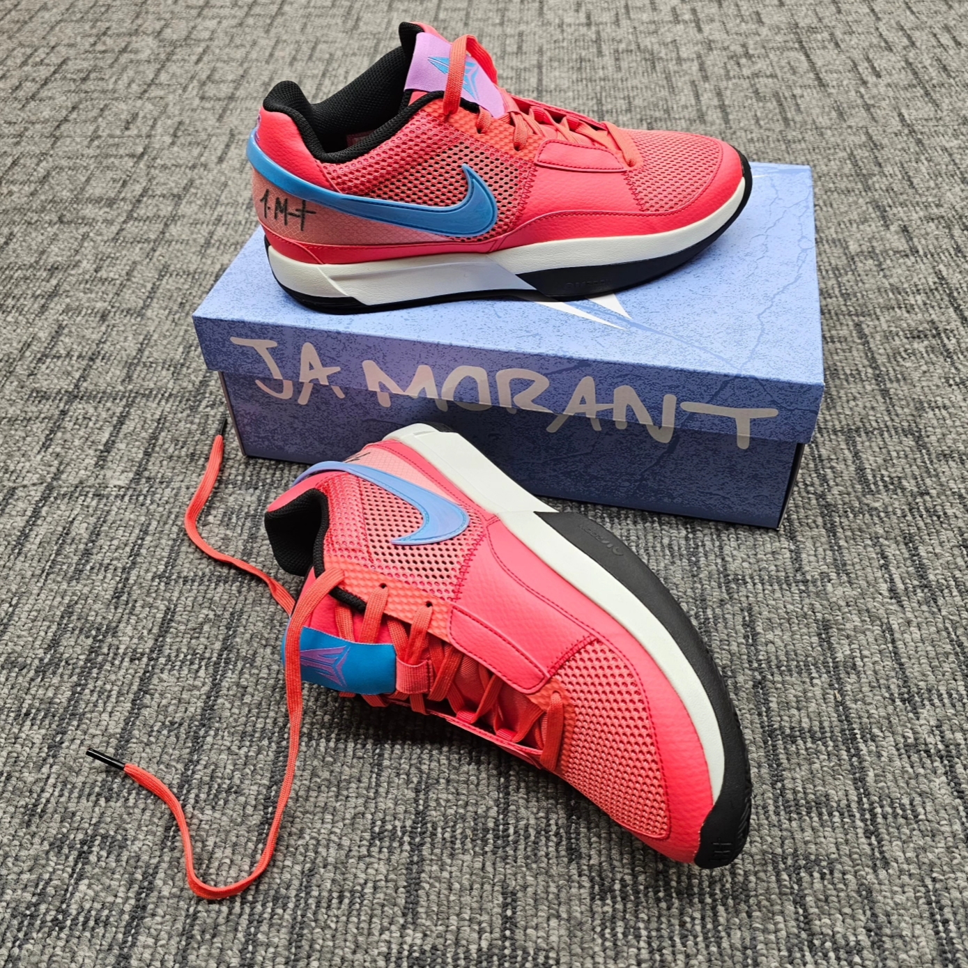 Nike Ja 1 EP Ember Glow 착용 스타일 - 4