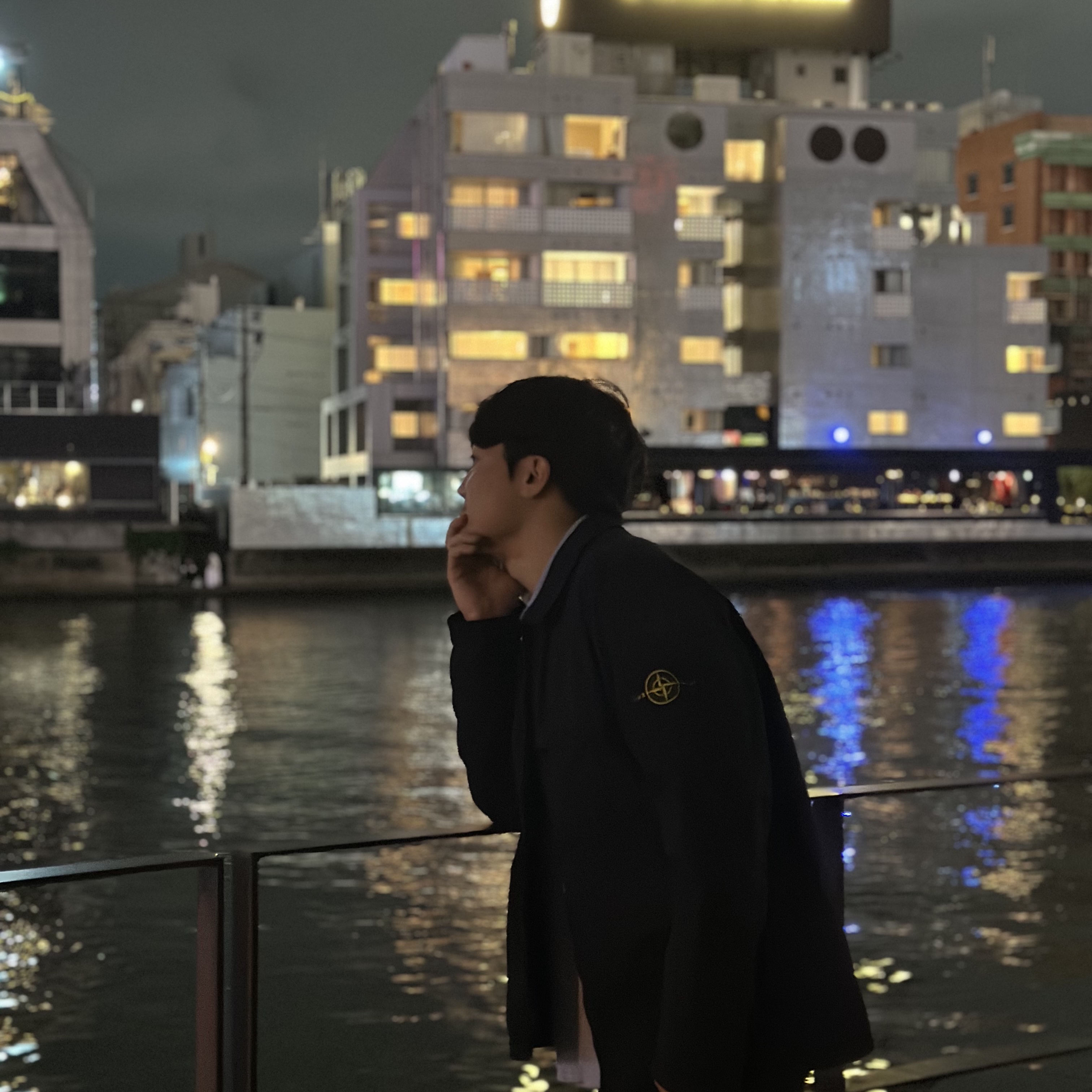 Stone Island 10210 Double Pocket Cotton Overshirt Black - 23SS 착용 스타일