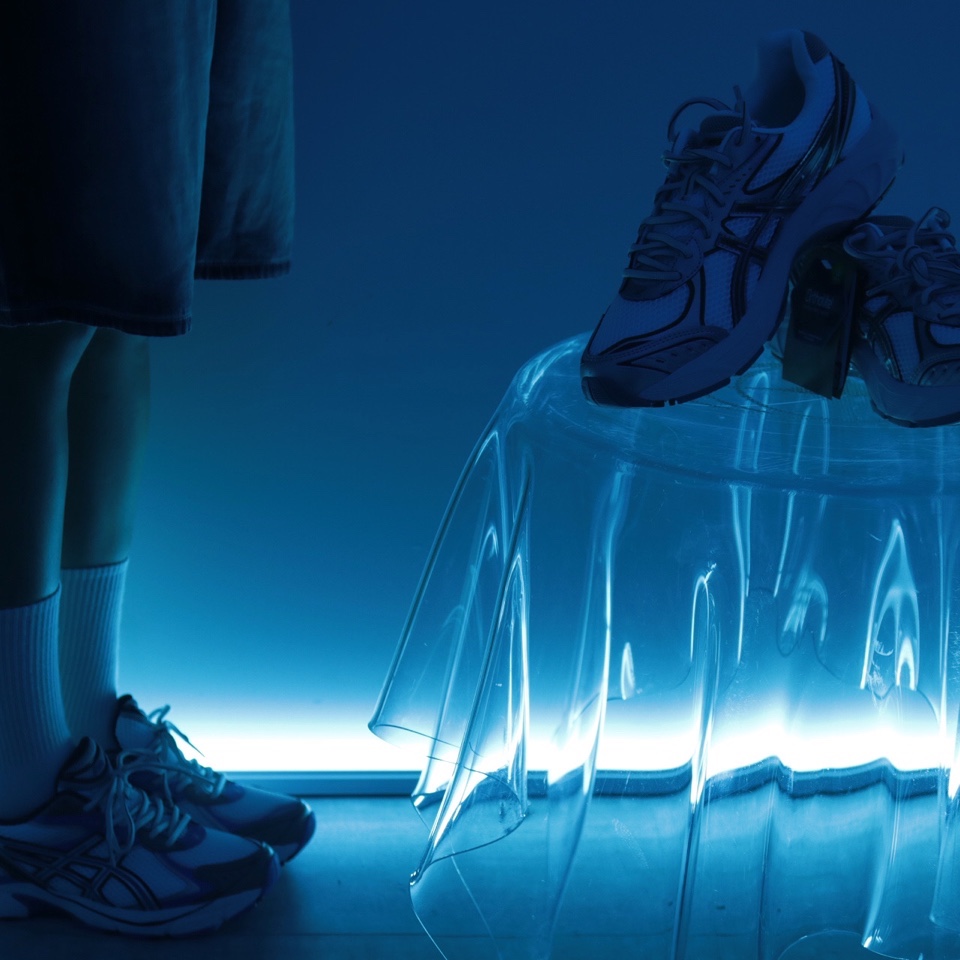 Asics GT-2160 White Illusion Blue 착용 스타일 - 1