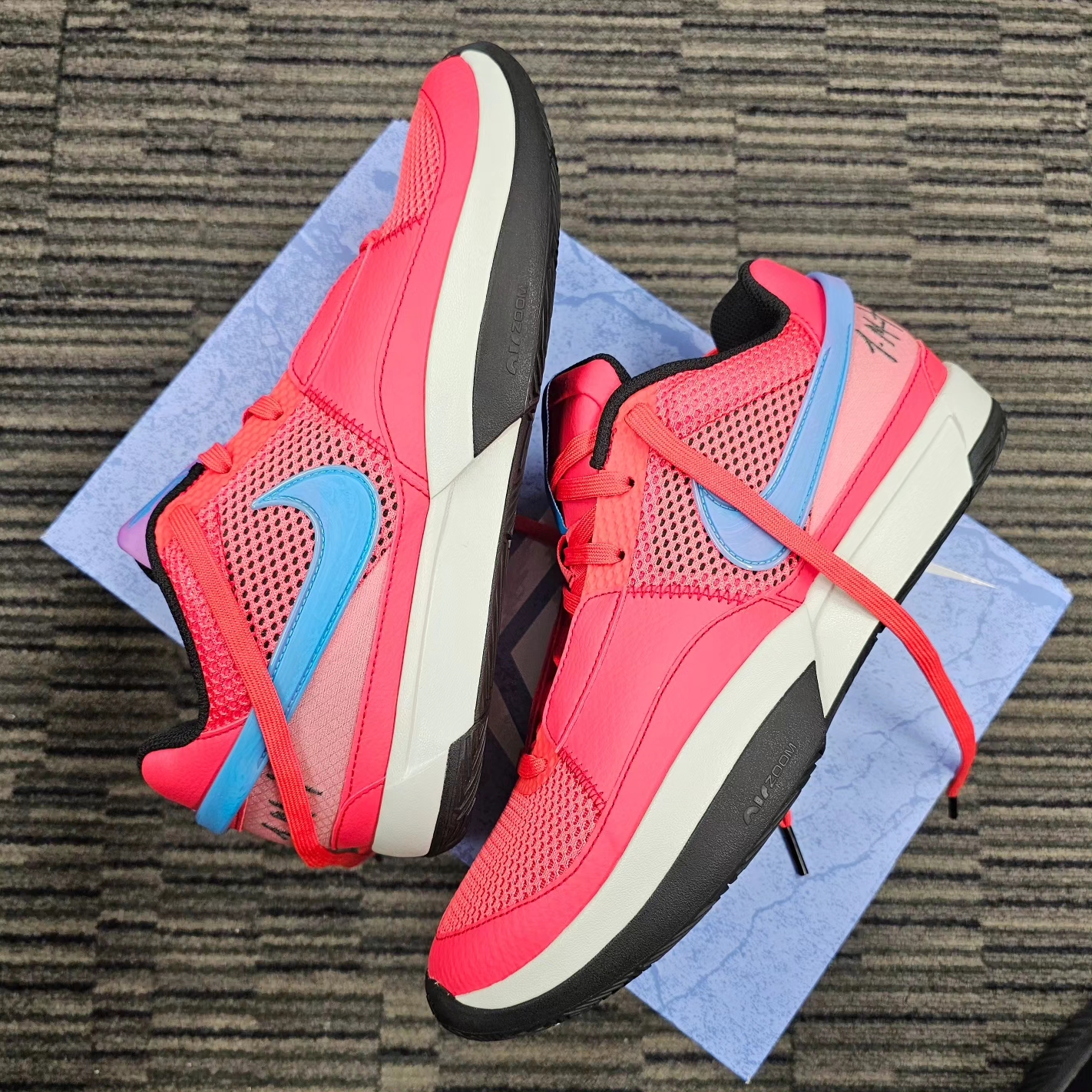 Nike Ja 1 EP Ember Glow 착용 스타일 - 1