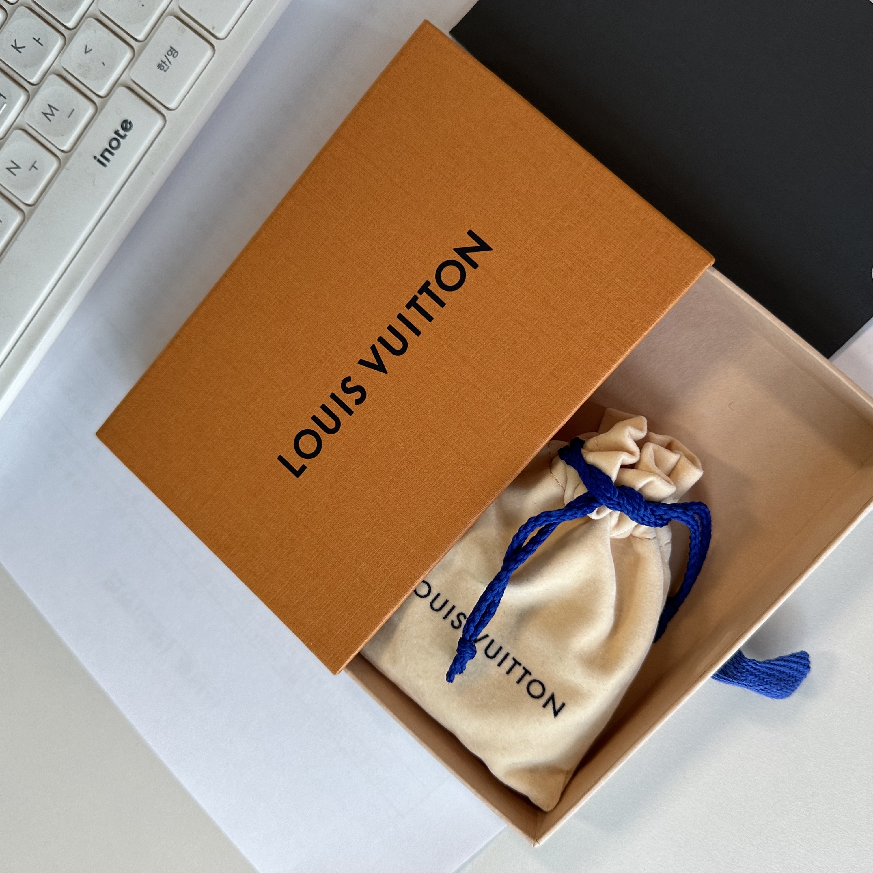 Louis Vuitton Monogram Chain Bracelet Silver Black Pink Gold 착용 스타일 - 3