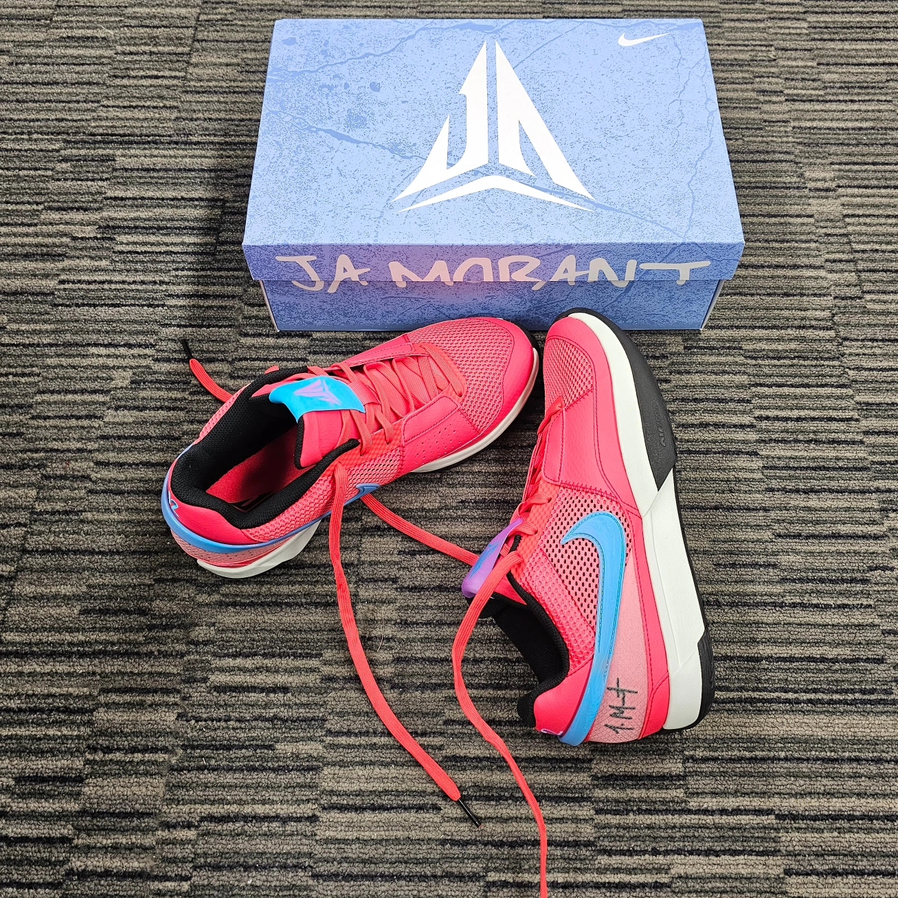 Nike Ja 1 EP Ember Glow 착용 스타일 - 2