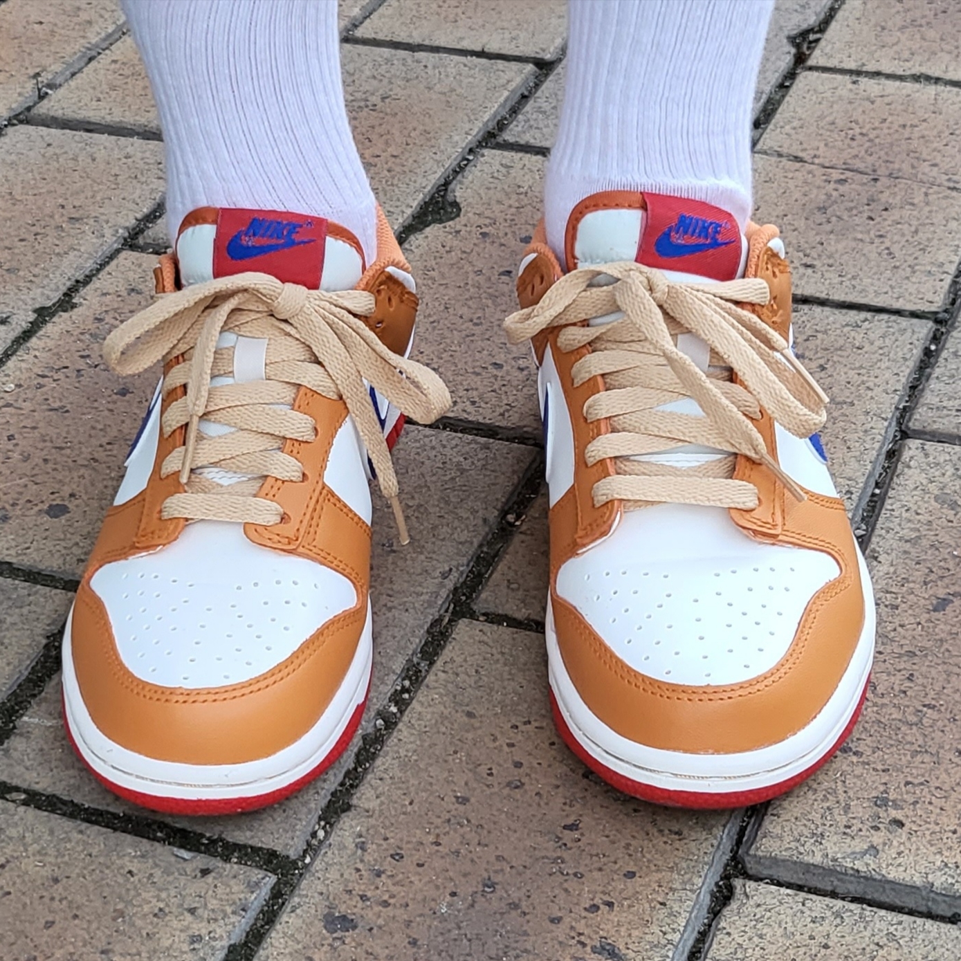 (GS) Nike Dunk Low Hot Curry and Game Royal 착용 스타일 - 2