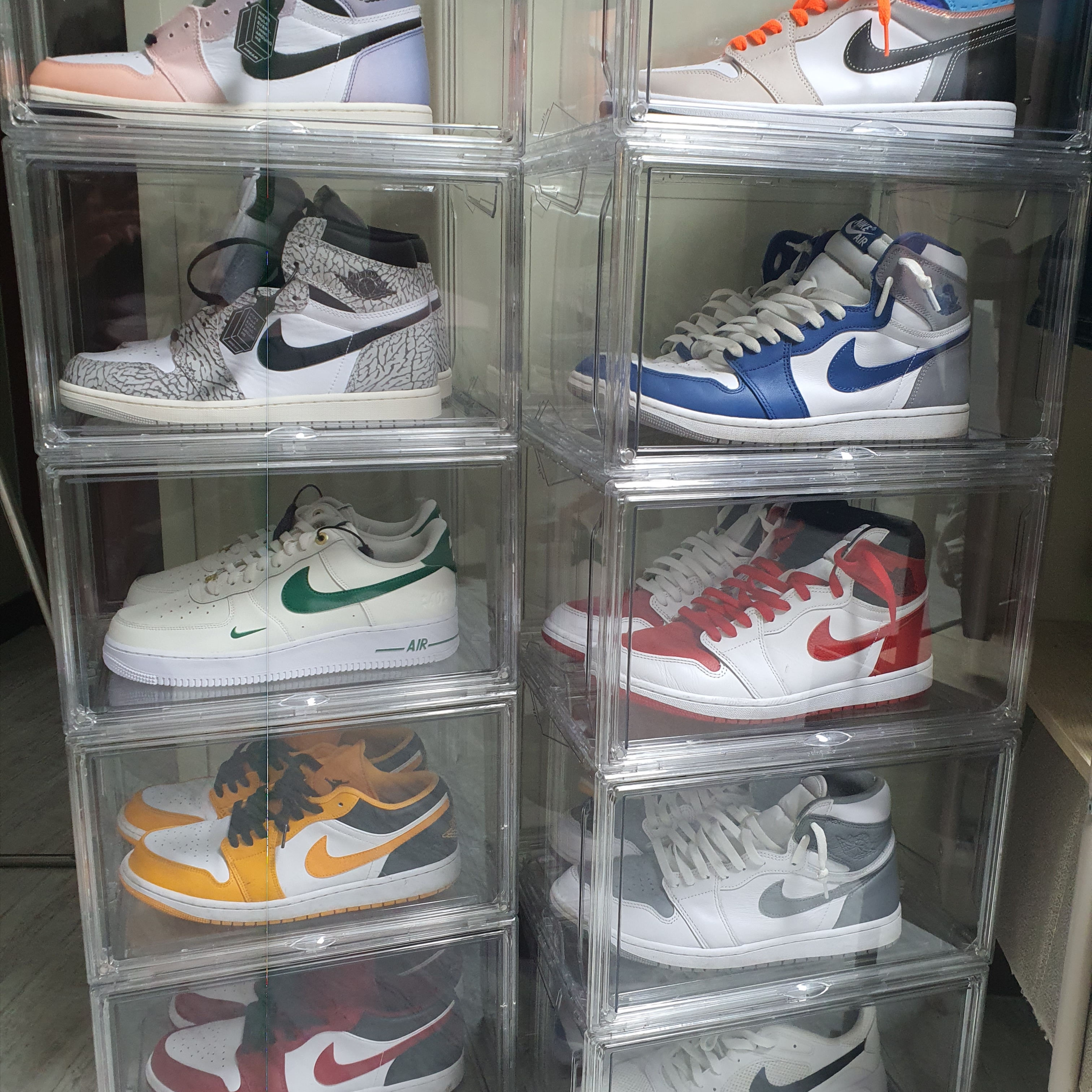 Jordan 1 Retro High OG Multi Color, Jordan 1 Retro High OG White Cement 착용 스타일