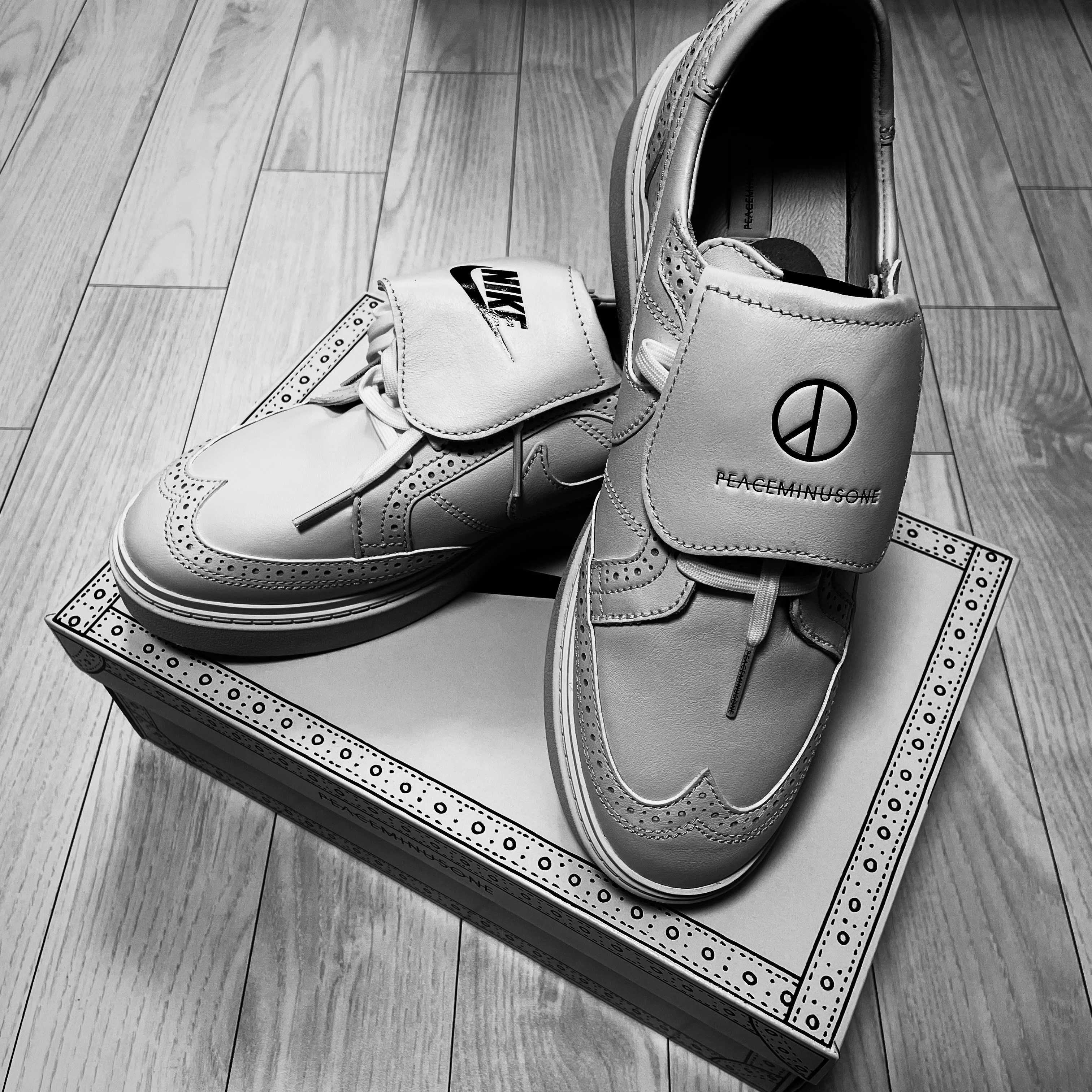 Nike x Peaceminusone Kwondo1 White 착용 스타일