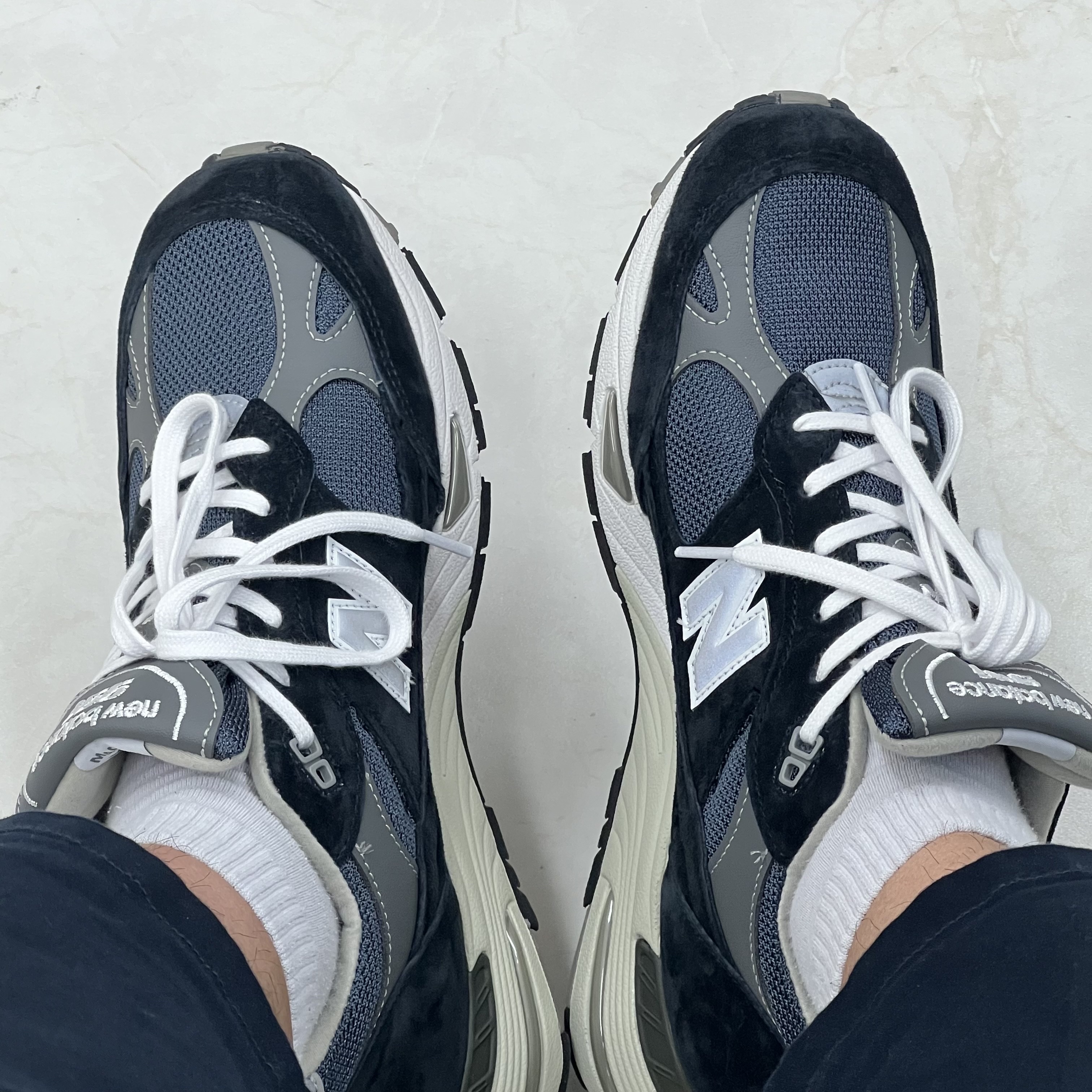 New Balance 991 Made in UK Navy 착용 스타일
