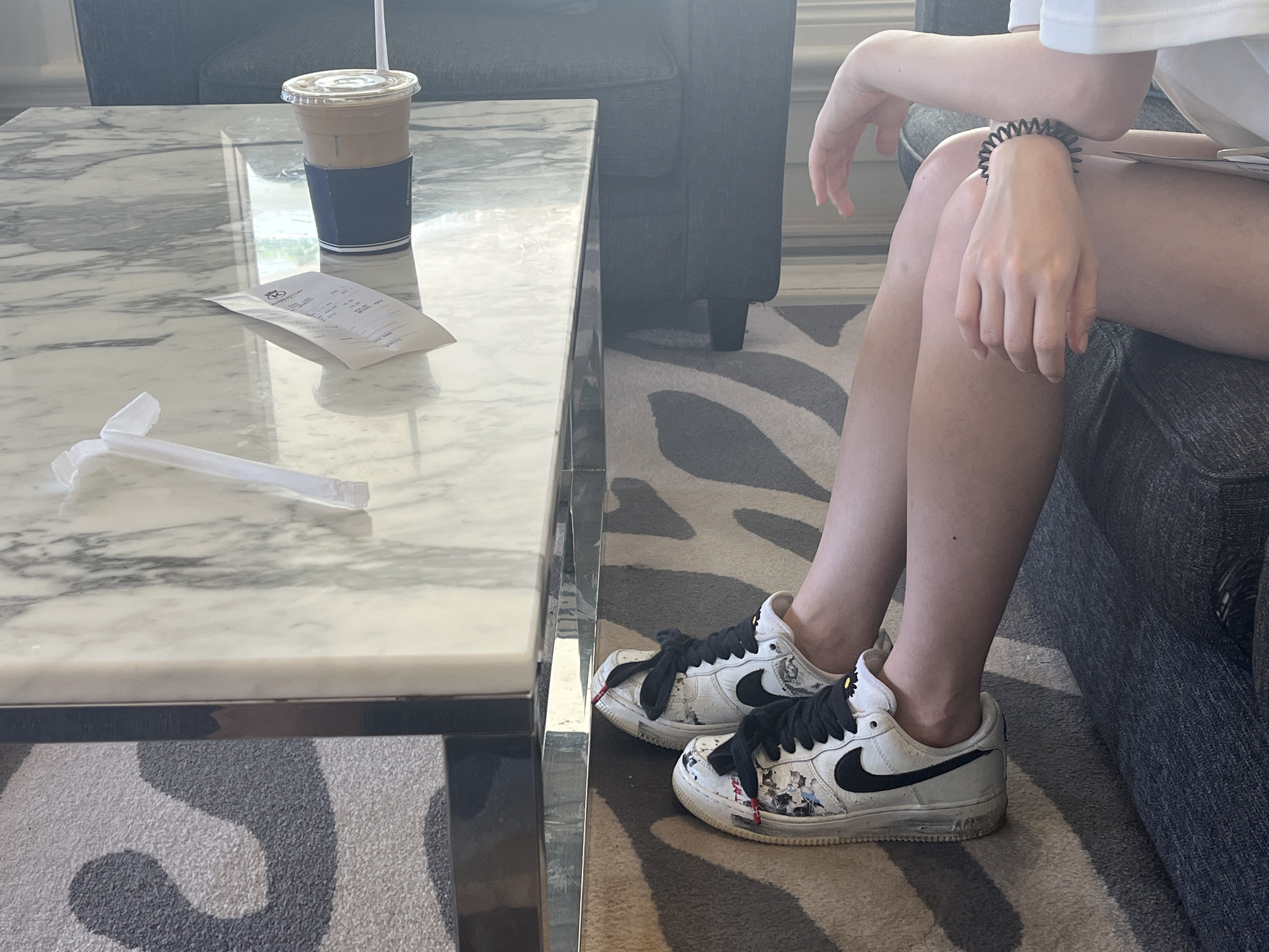 Nike x Peaceminusone Air Force 1 Low Para-Noise 2.0 착용 스타일