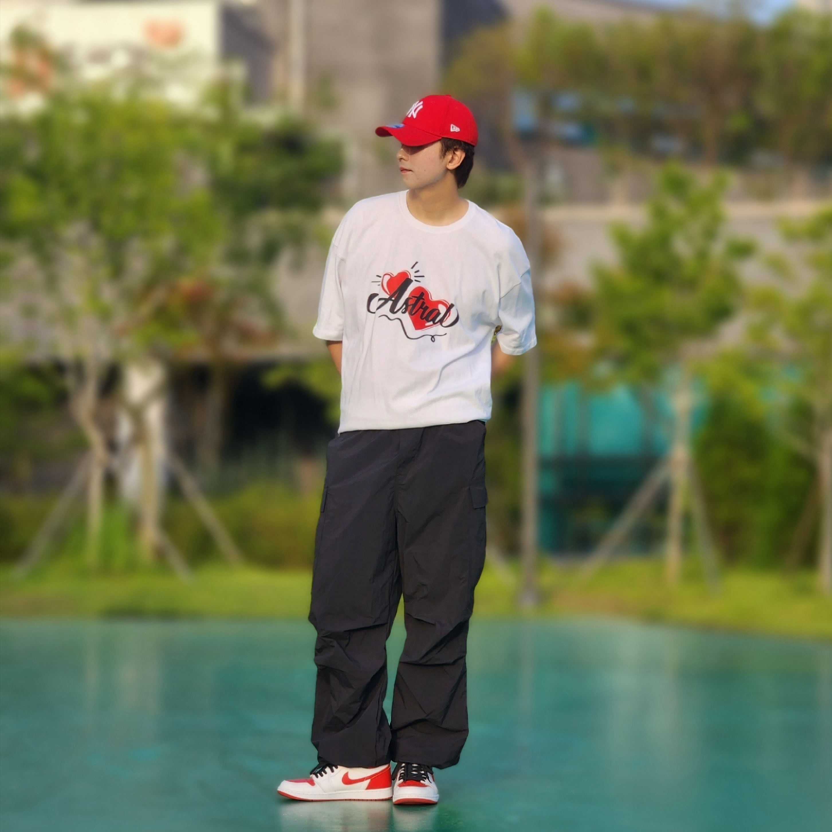 Jordan 1 Retro High OG Heritage, (GS) Jordan 1 Retro High OG Heritage 착용 스타일 - 3