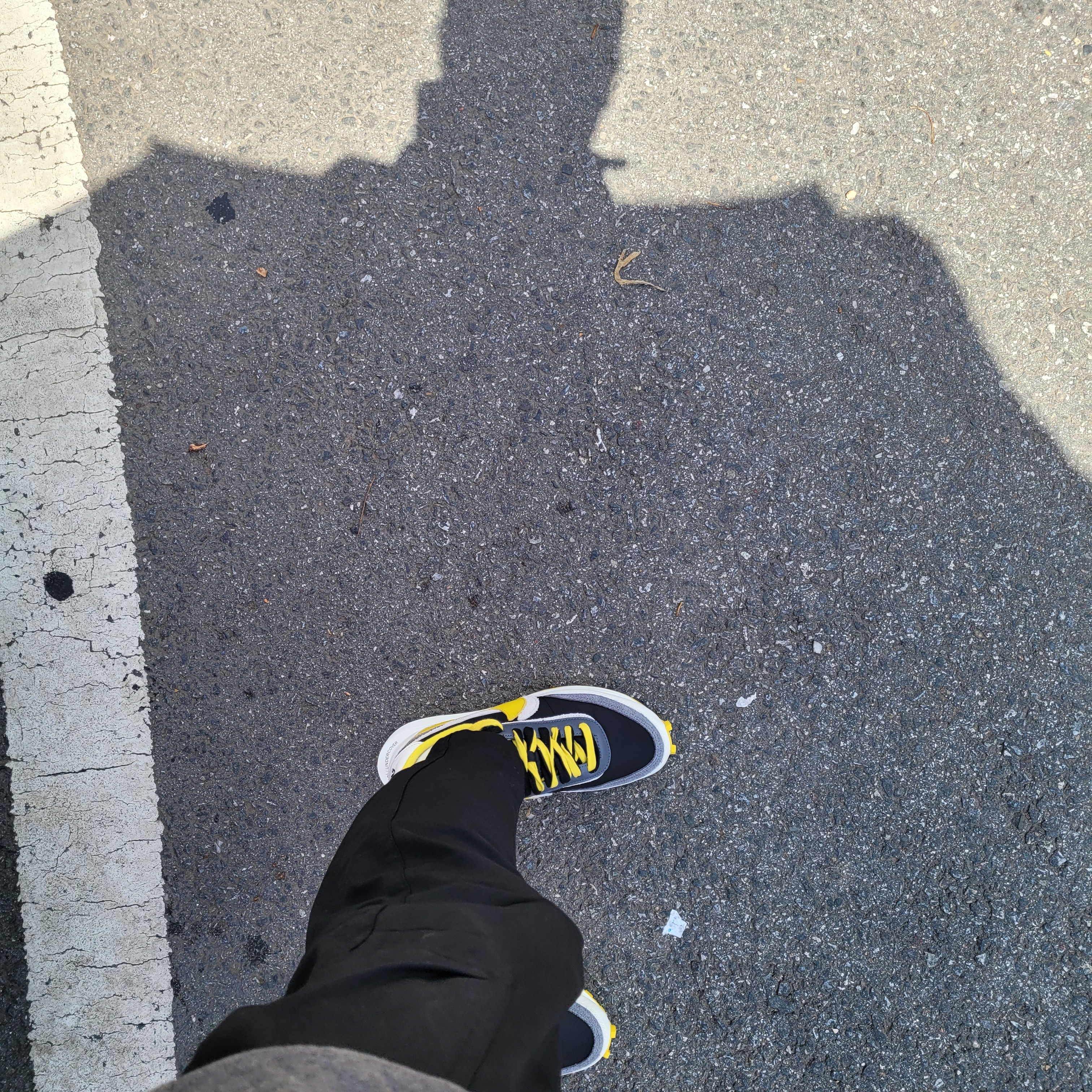 Nike x Sacai x Undercover LDWaffle Black Bright Citron 착용 스타일 - 4