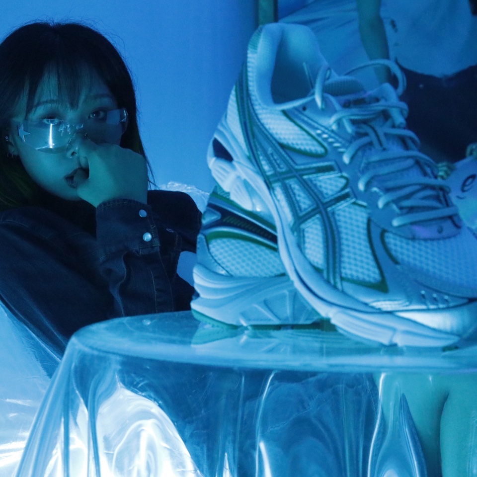 Asics GT-2160 White Illusion Blue 착용 스타일 - 2