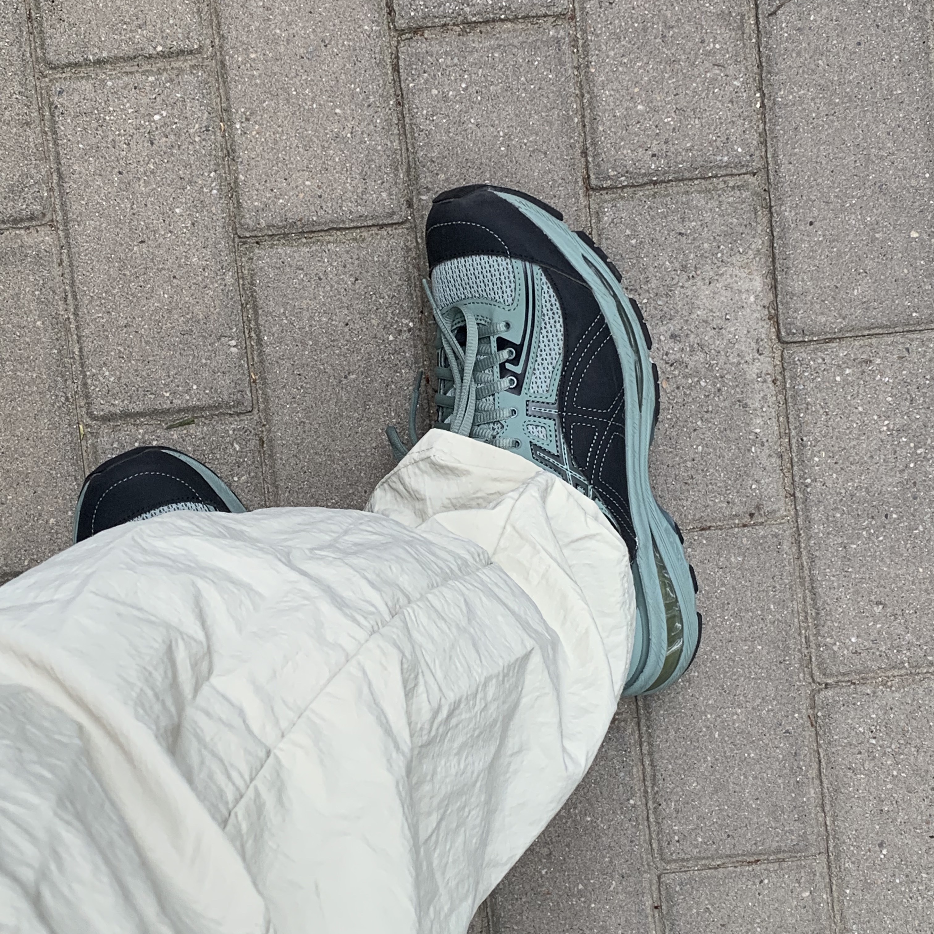 Asics x Kiko Kostadinov Gel-Burz 2 Slate Grey 착용 스타일