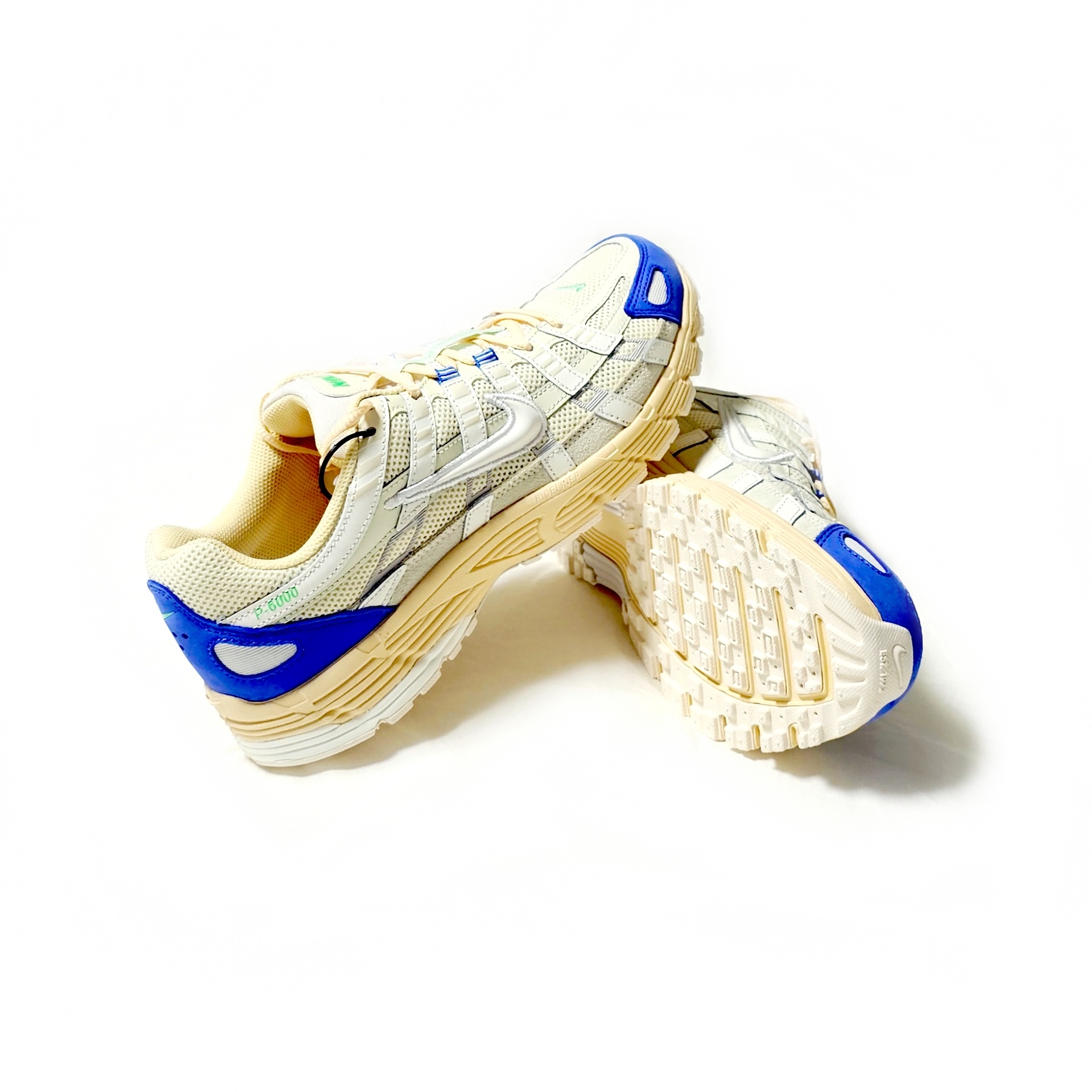 Nike P-6000 Coconut Milk Medium Blue 착용 스타일 - 2