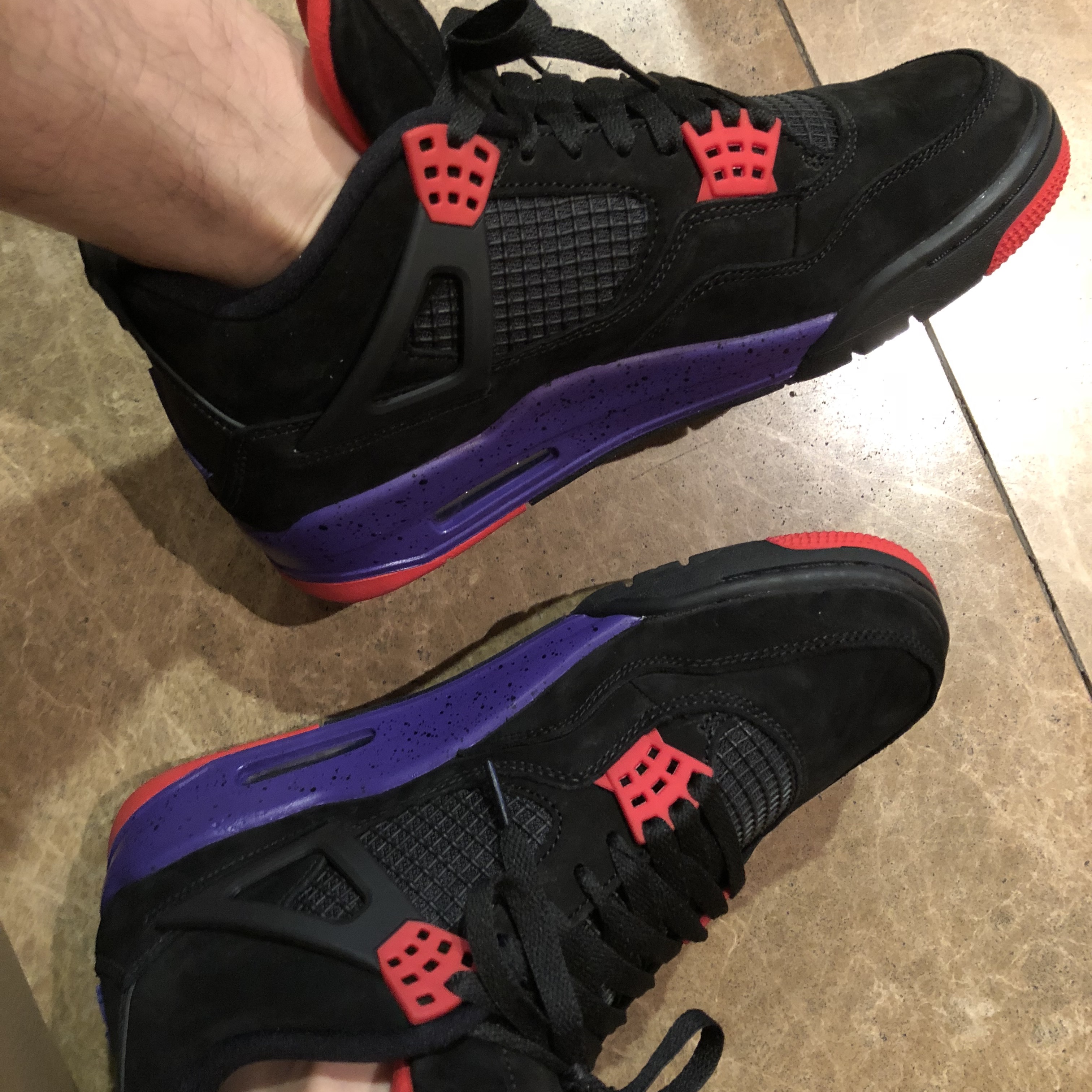 Jordan 4 Retro Raptors 2018 착용 스타일 - 1