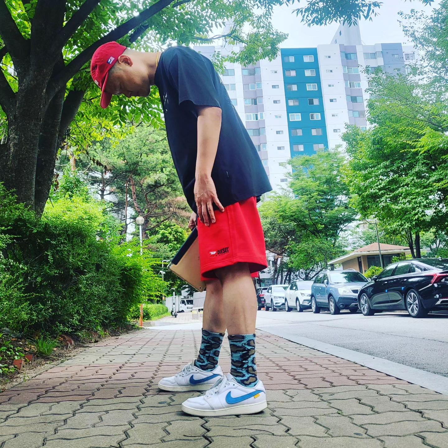 Jordan 1 x Union KO Low White 착용 스타일 - 3