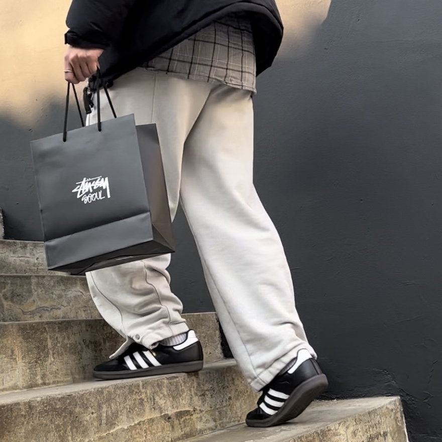 Adidas Samba ADV Black 착용 스타일