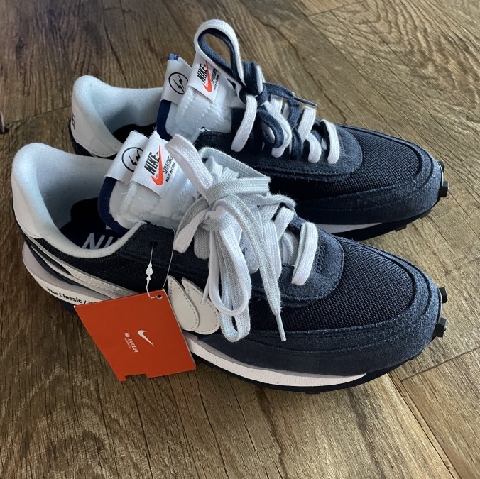 Nike x Sacai x Fragment LDWaffle Blackened Blue 착용 스타일