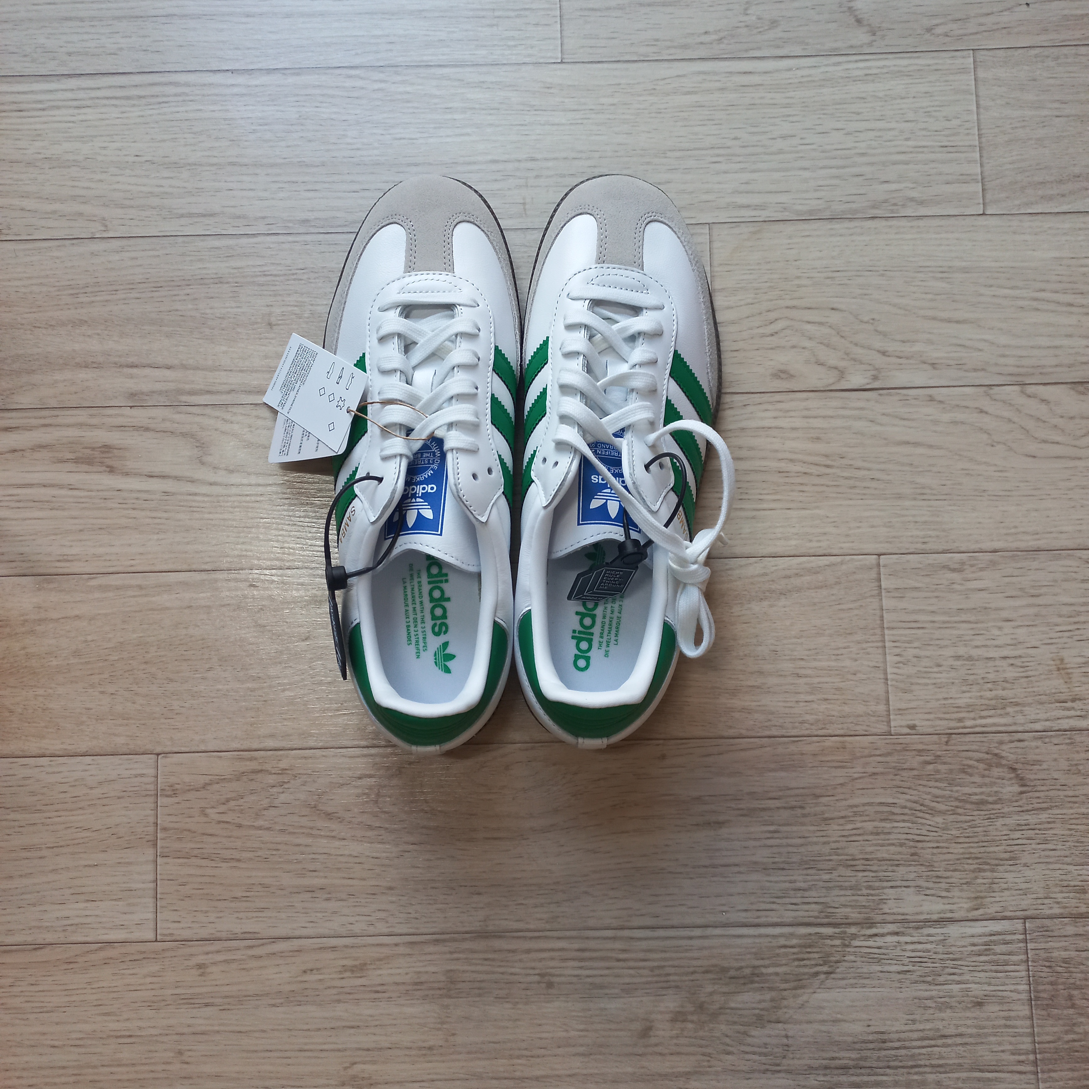 Adidas Samba OG White Green 착용 스타일