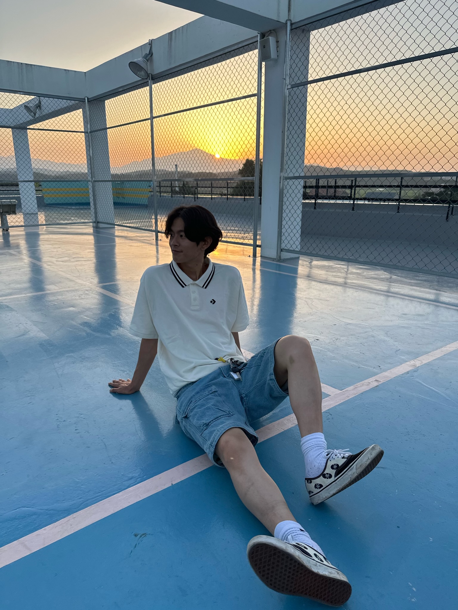 Vans Vault x Wacko Maria OG Authentic LX Classic White, Supreme Zip-Off Utility Pants Denim - 21FW 착용 스타일 - 1