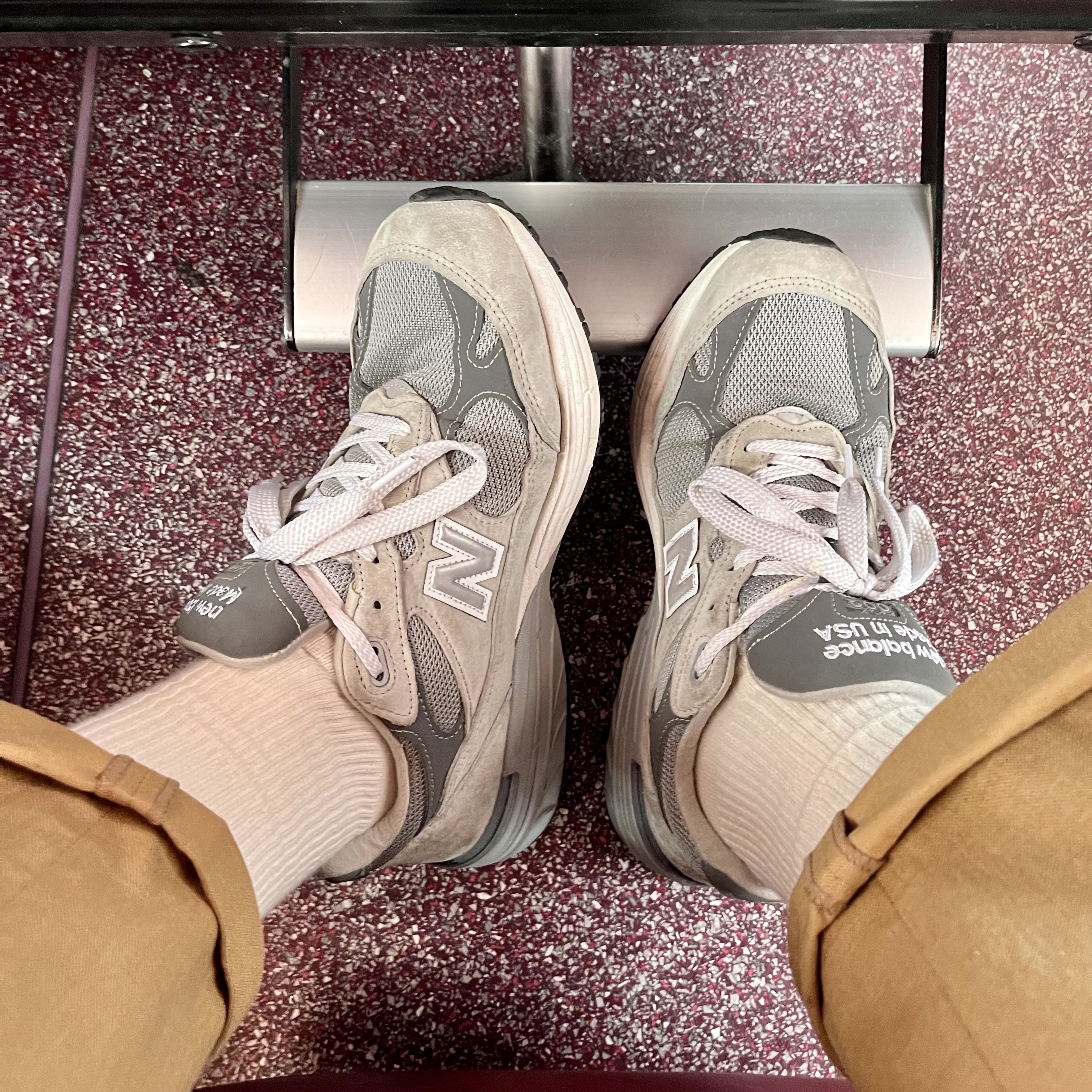 New Balance 993 Made in USA Grey - D Standard 착용 스타일