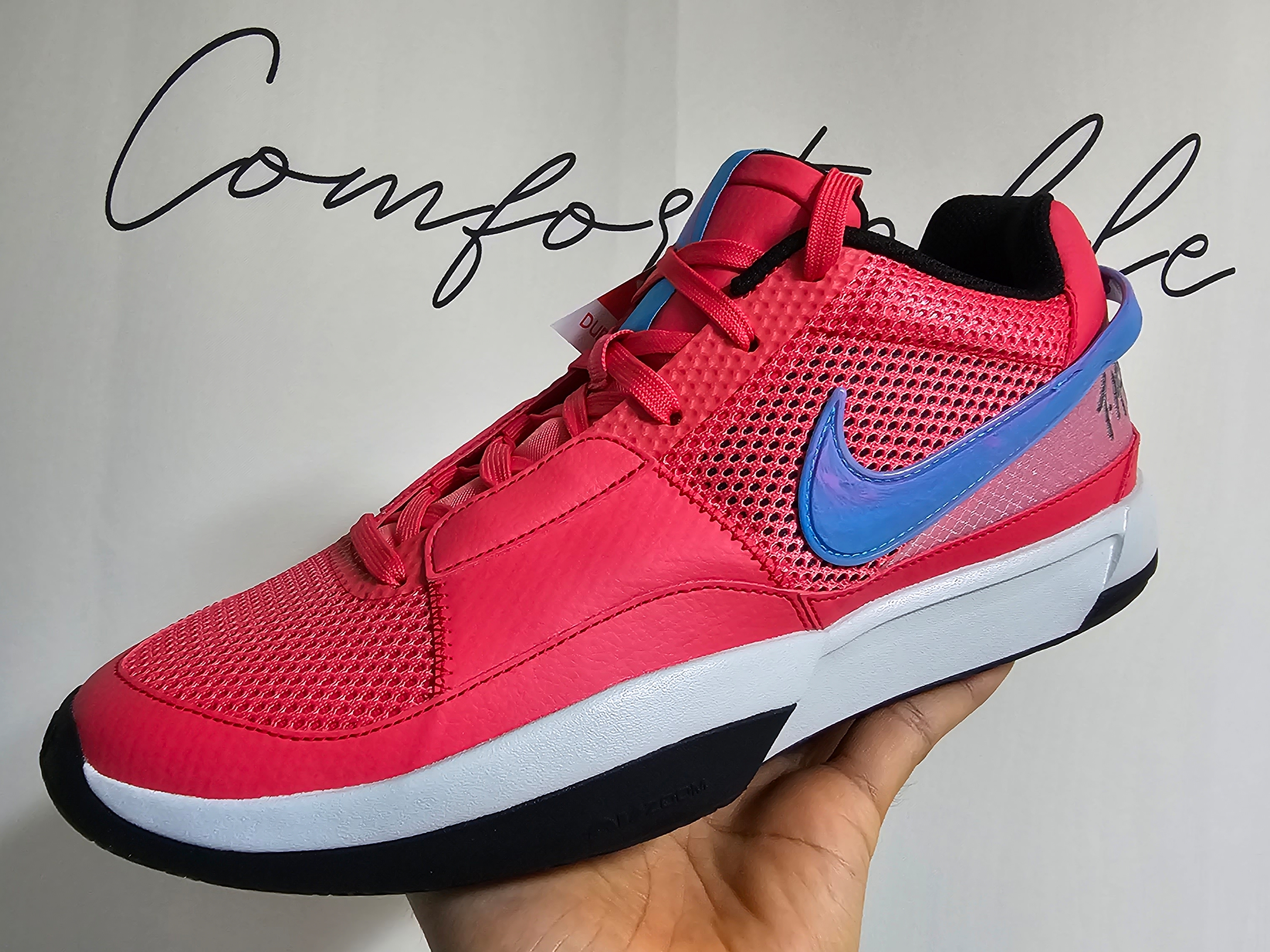 Nike Ja 1 EP Ember Glow 착용 스타일 - 1