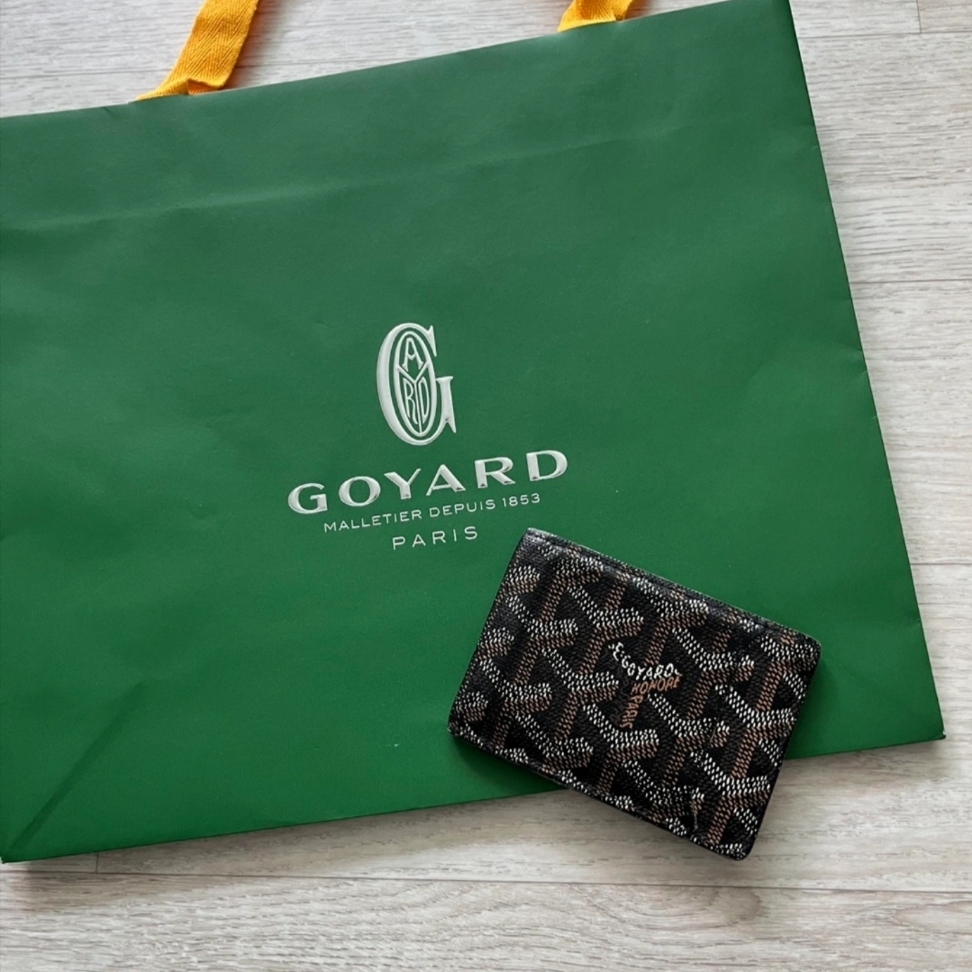 Goyard Insert Victoire Card Holder Black 착용 스타일