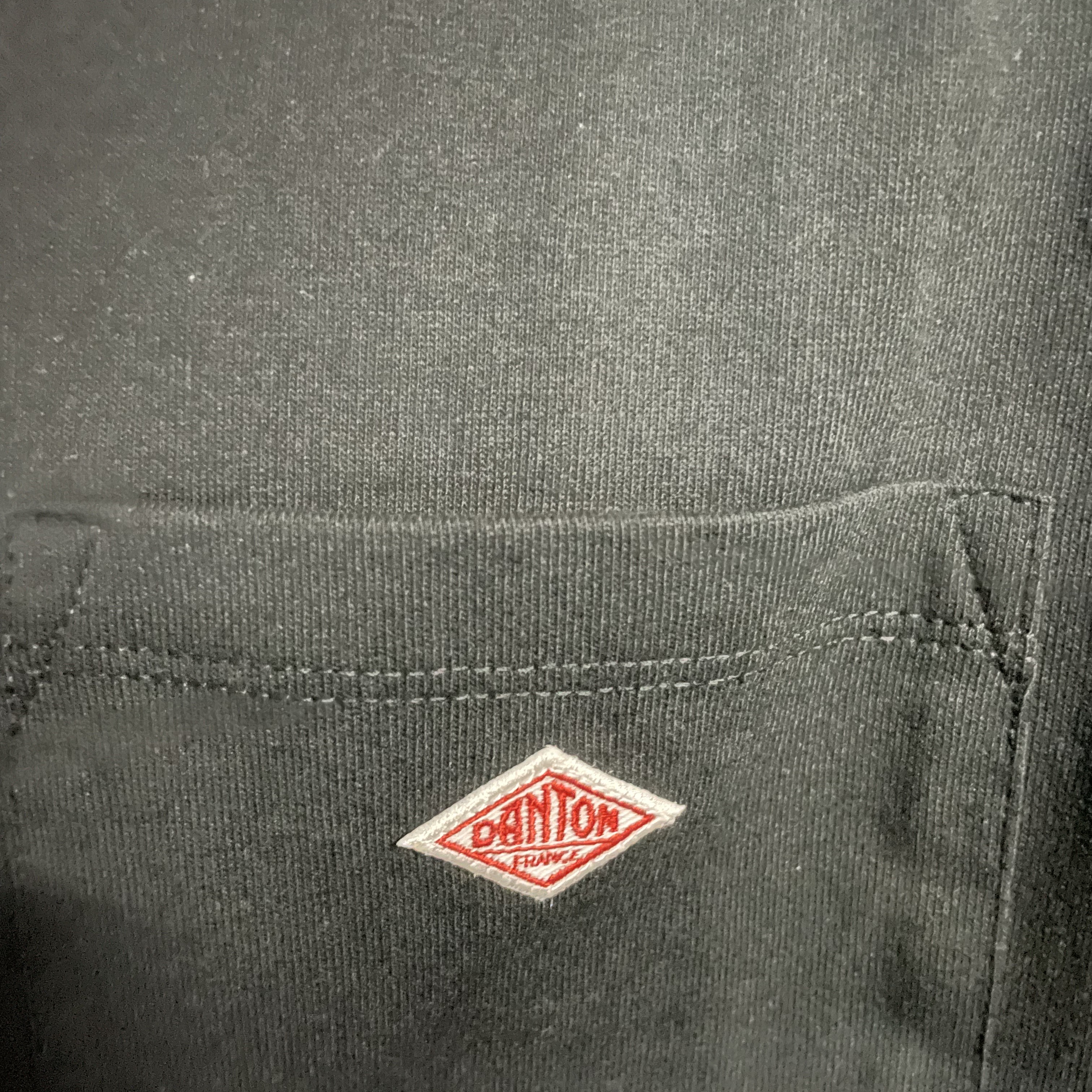 Danton Plain Short Sleeve Pocket T-Shirt Black 착용 스타일