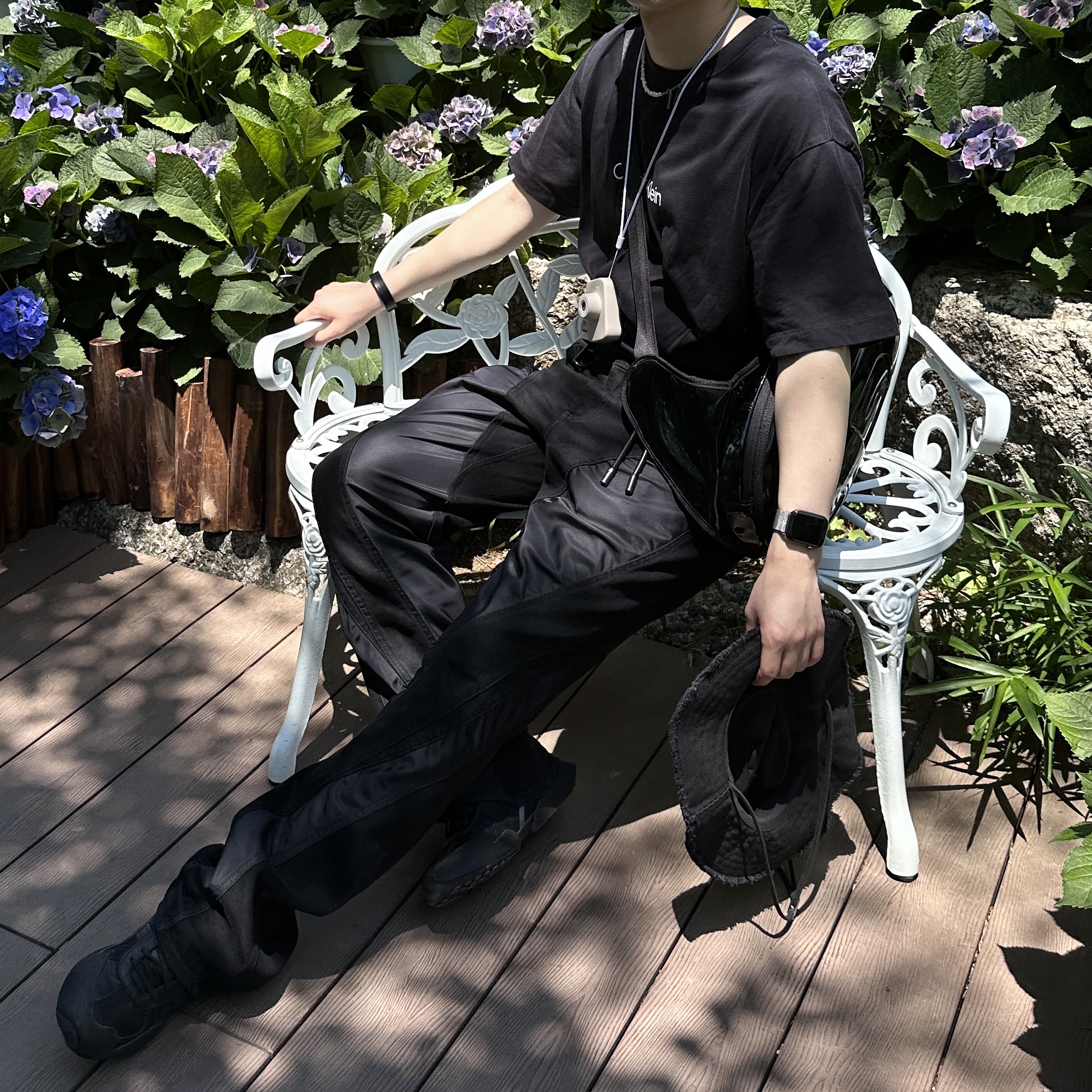 Jacquemus Le Bob Artichaut Bucket Hat Black 착용 스타일