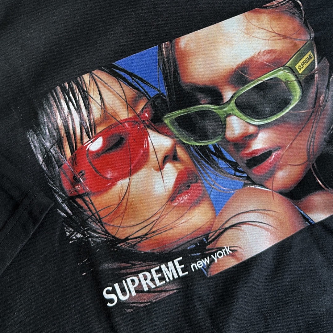 Supreme Eyewear T-Shirt Black - 23SS 착용 스타일