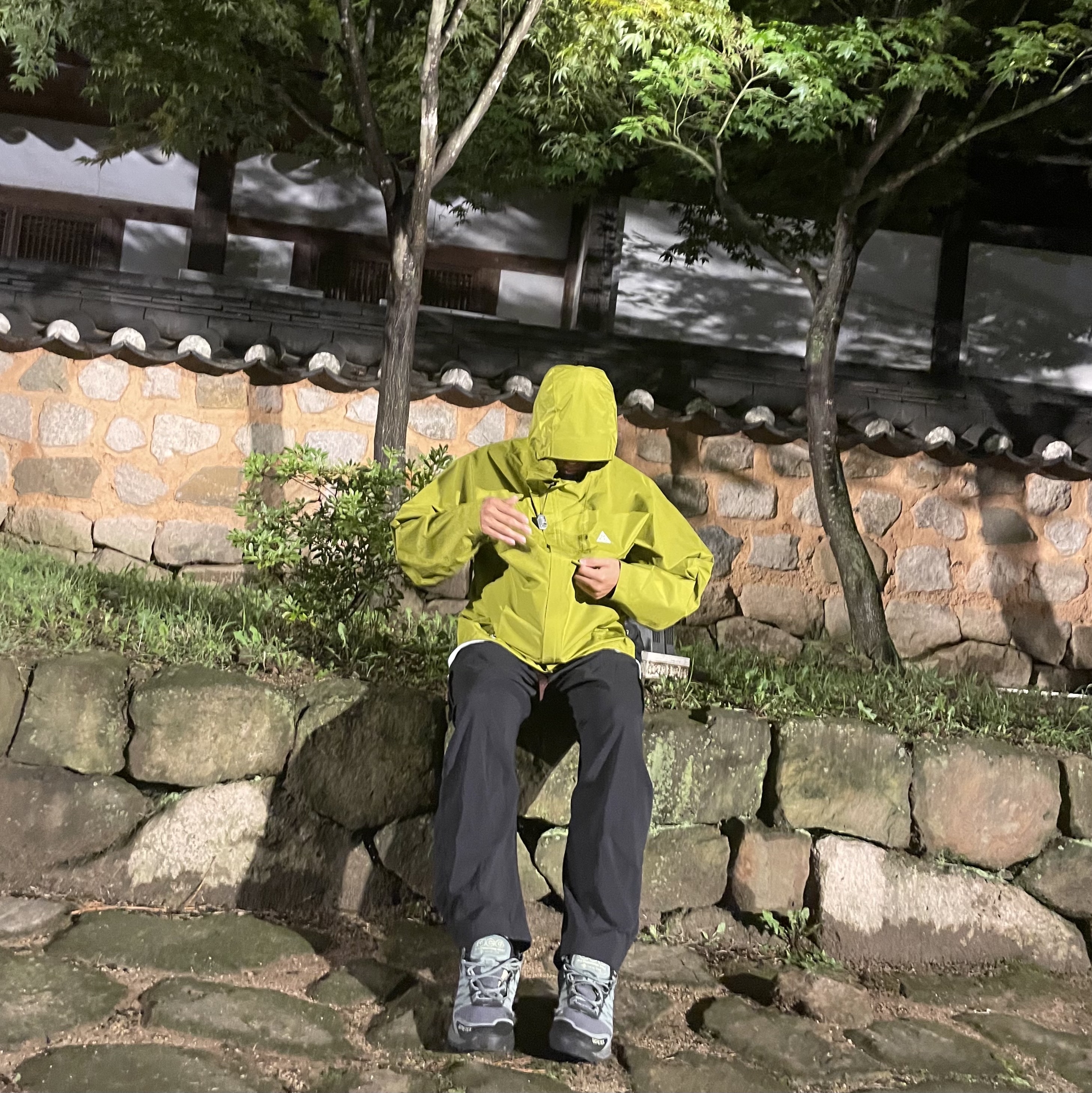 Nike ACG Storm-Fit ADV Cascade Rains Full Zip Jacket Moss - Asia, Nike ACG Oregon Series Cargo Pants Black - US/EU 착용 스타일 - 3