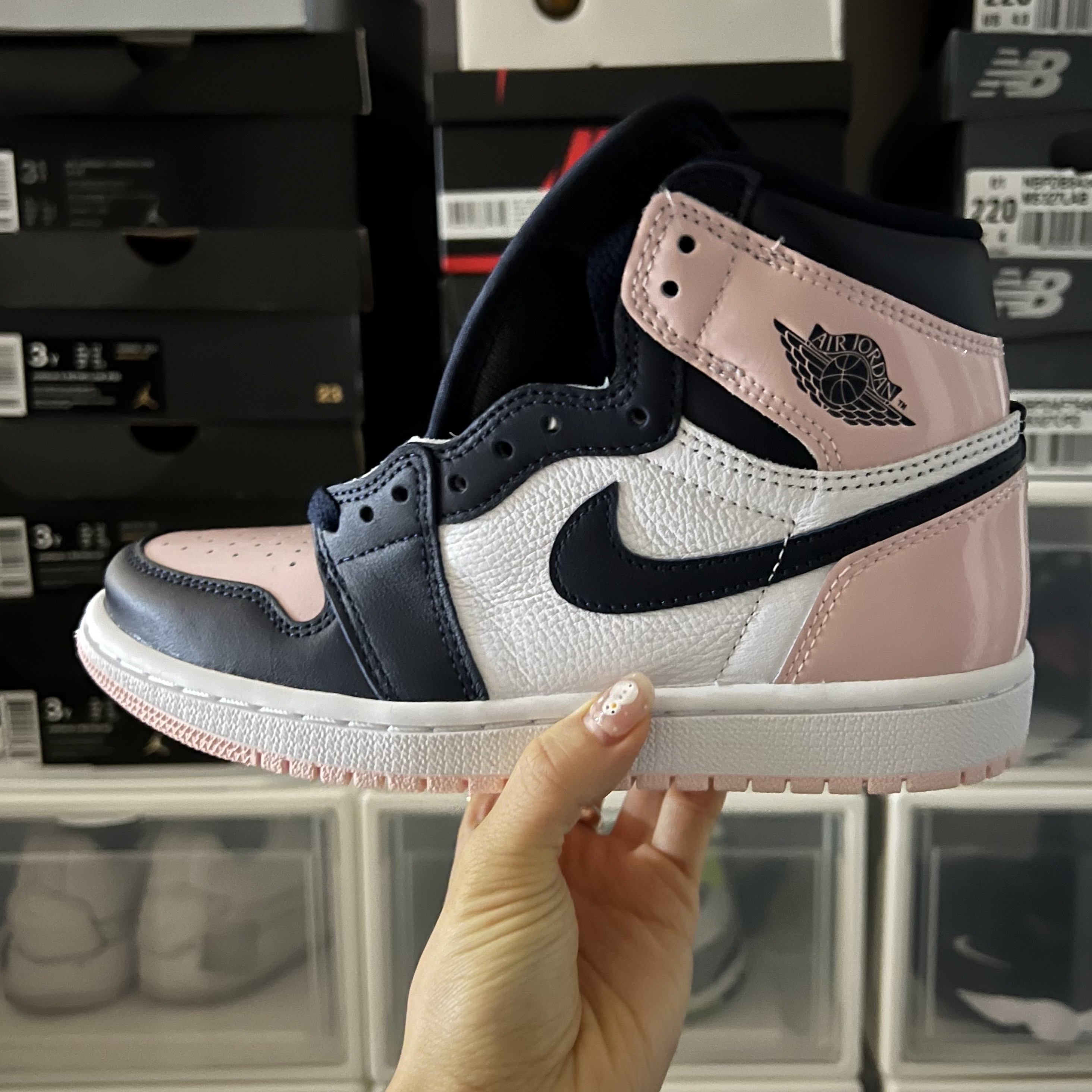(W) Jordan 1 Retro High OG Atmosphere 착용 스타일 - 3