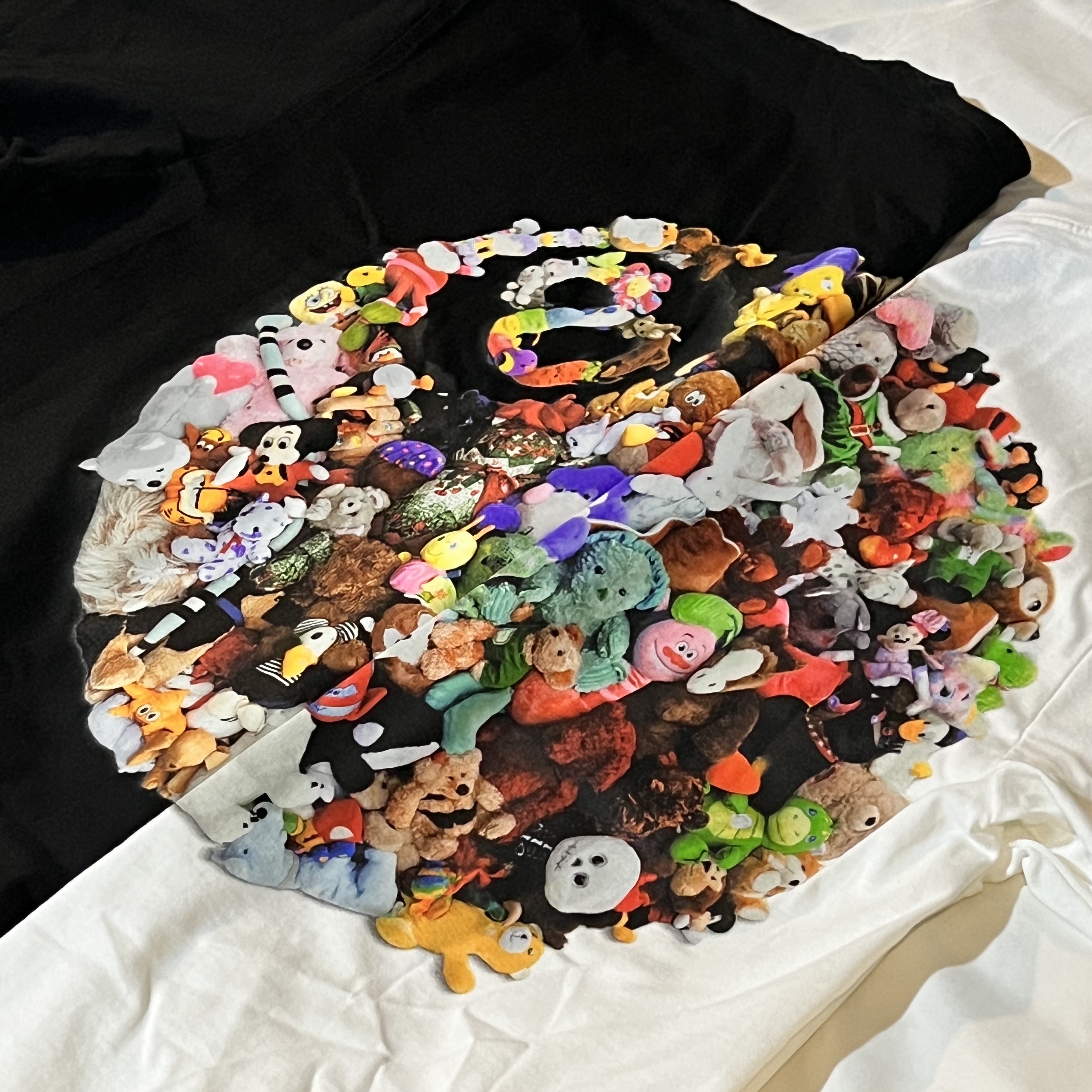 Stussy Plush T-Shirt Black 착용 스타일