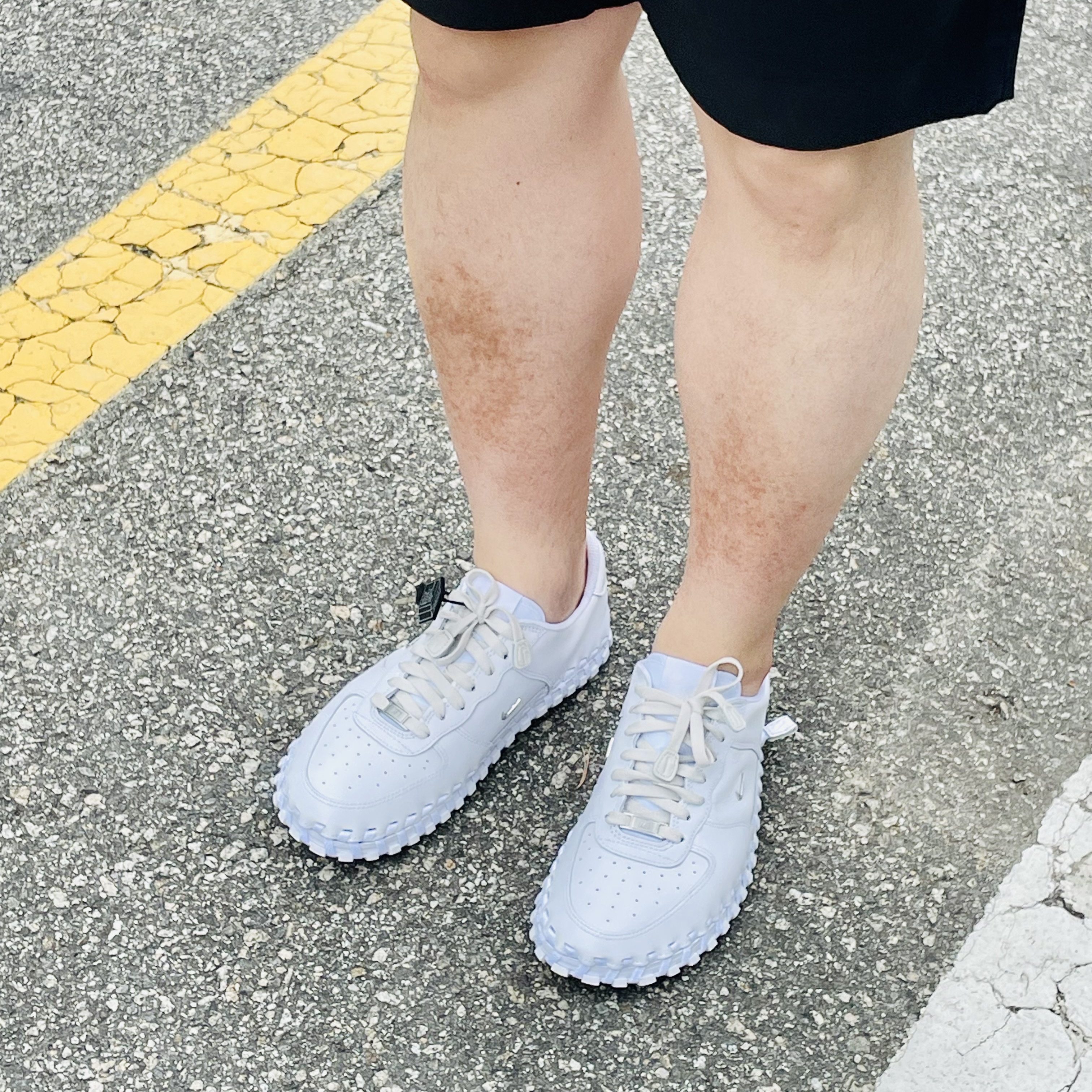 Nike x Jacquemus J Force 1 Low LX SP White 착용 스타일