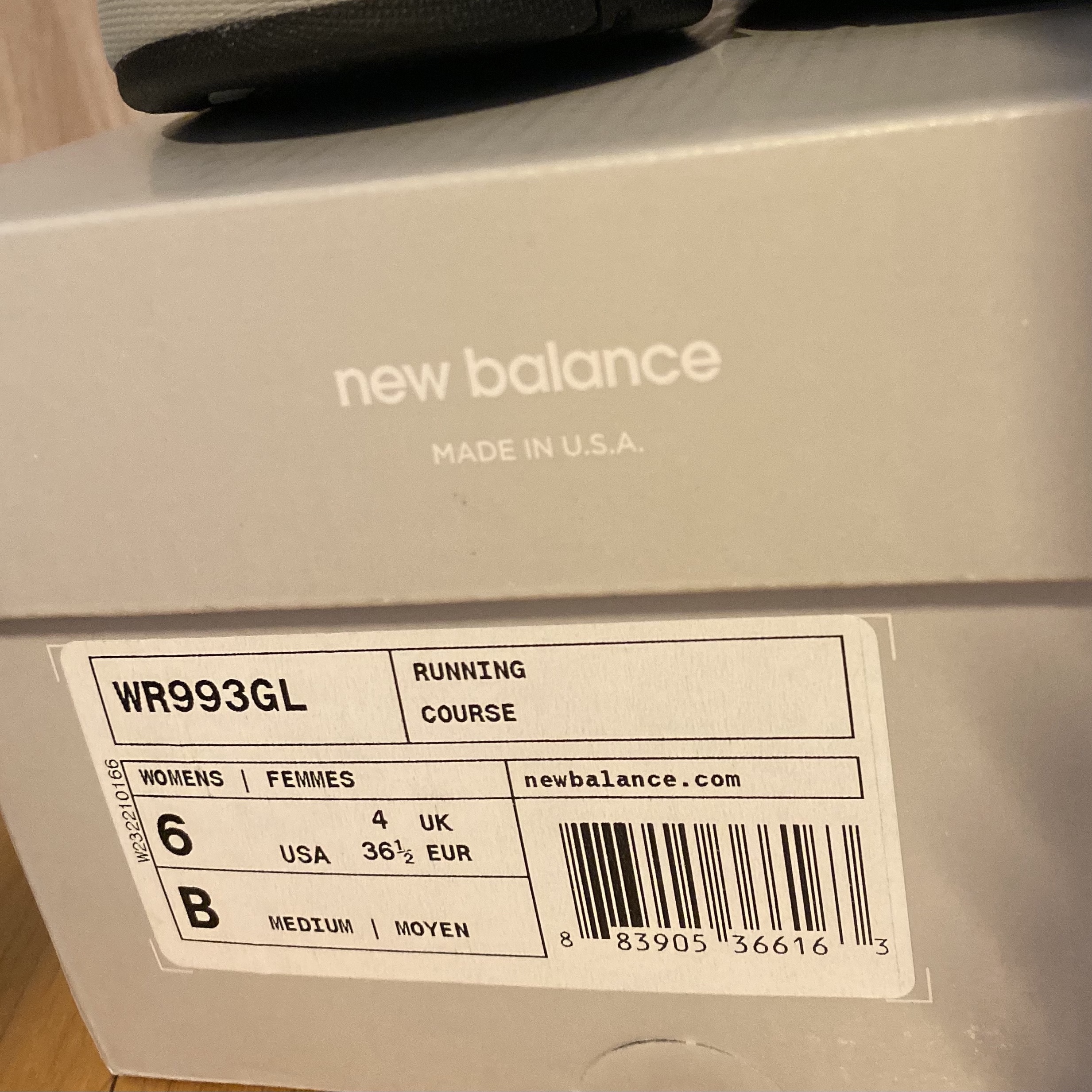 (W) New Balance 993 Made in USA Grey - B Standard 착용 스타일 - 5