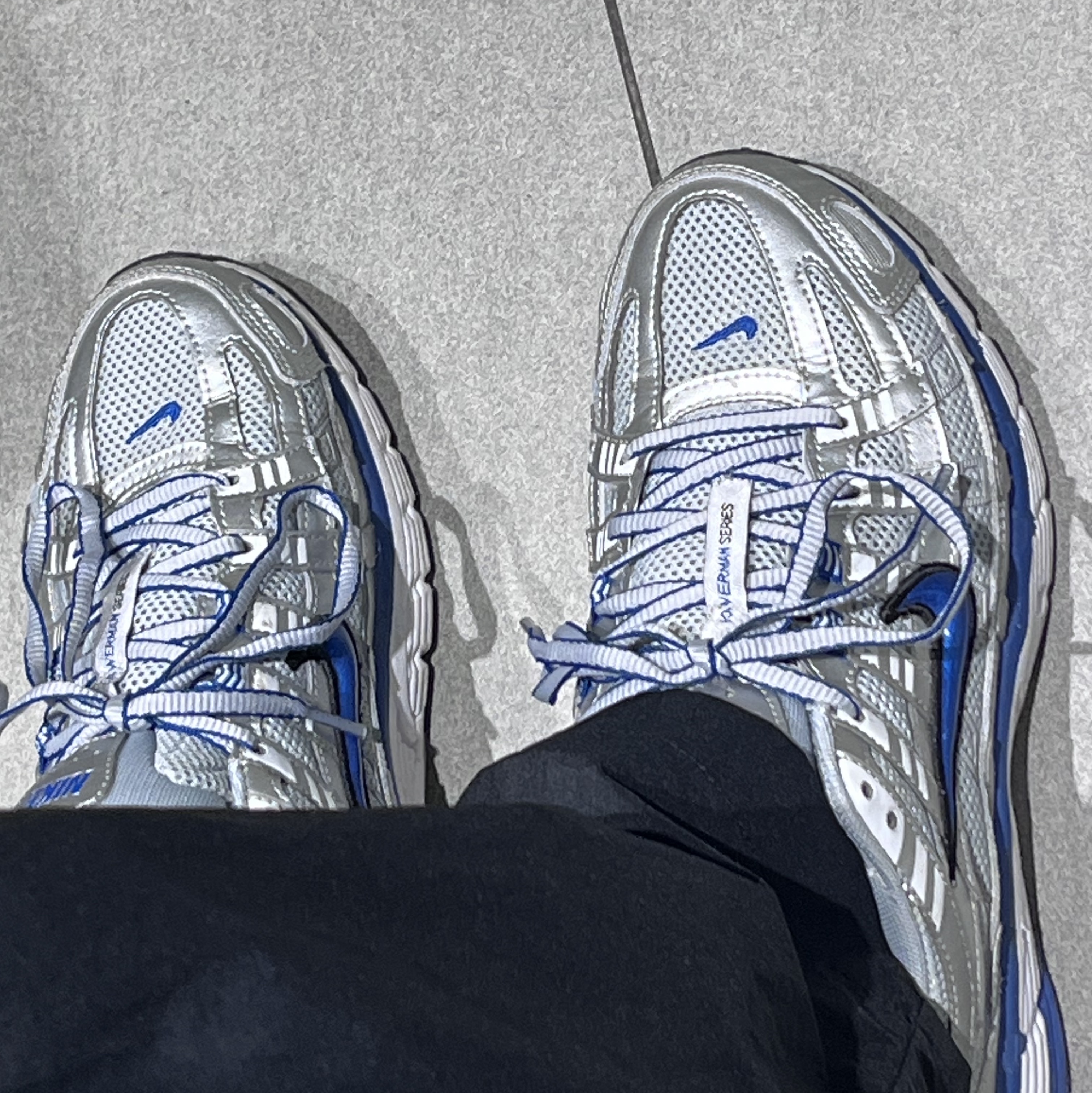 (W) Nike P-6000 Laser Blue 착용 스타일
