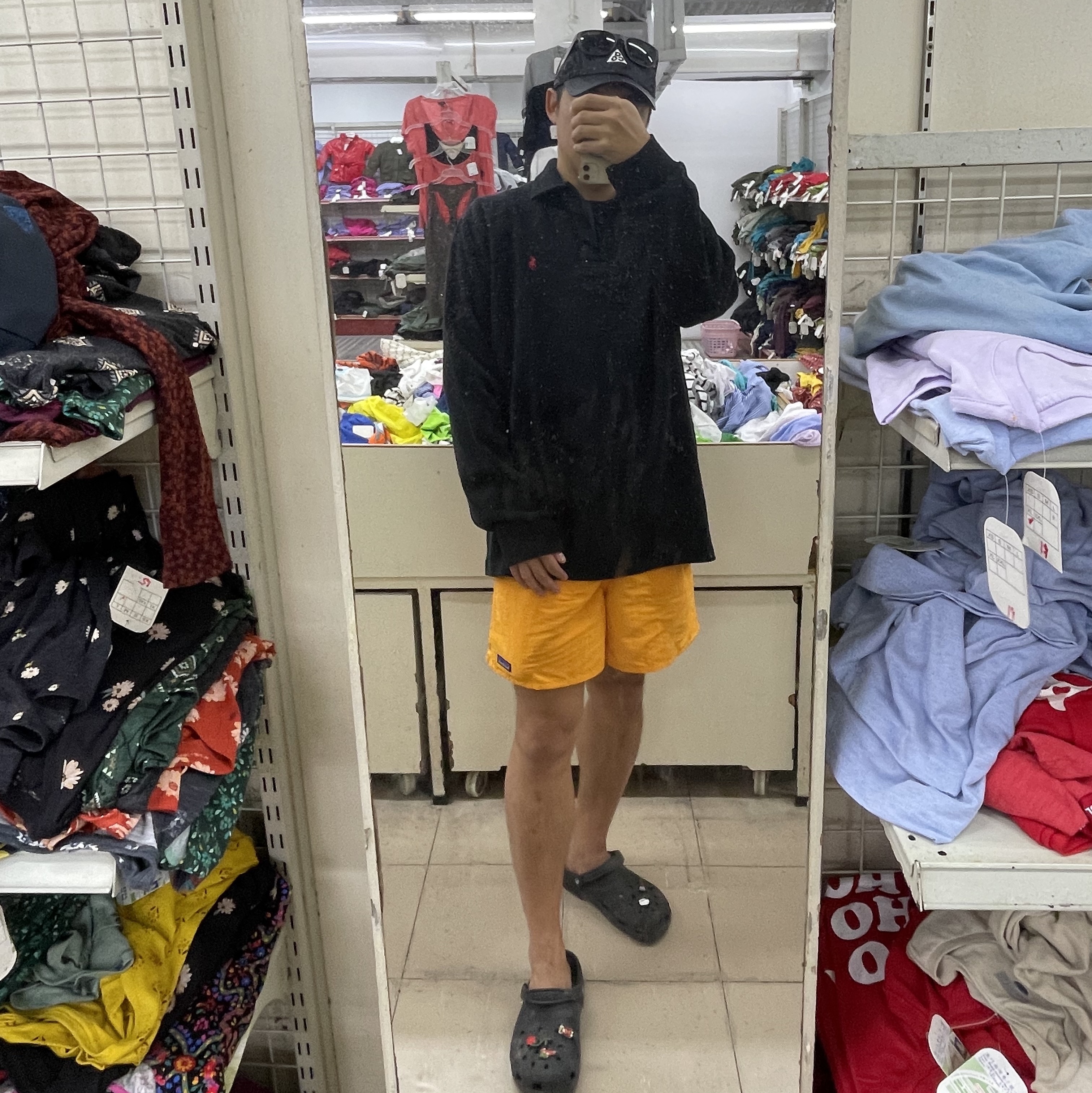 Nike NRG ACG Tailwind Cap Black, Patagonia Baggies Shorts 5 Inch Tigerlily Orange 착용 스타일